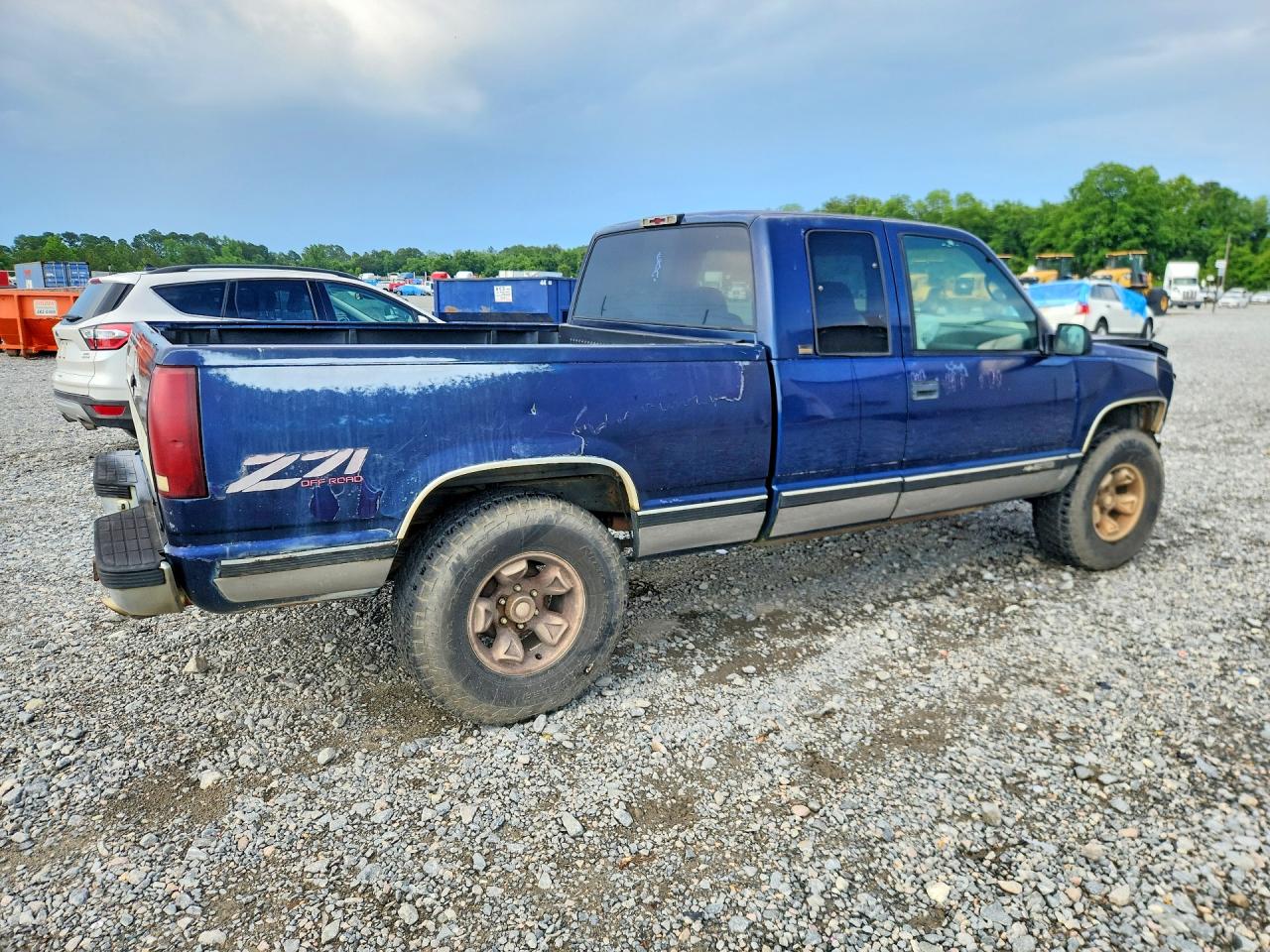 1996 Chevrolet Gmt-400 K1500 Blue vin: 1GCEK19R2TE238348