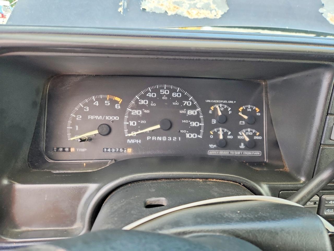 1996 Chevrolet Gmt-400 K1500 Blue vin: 1GCEK19R2TE238348