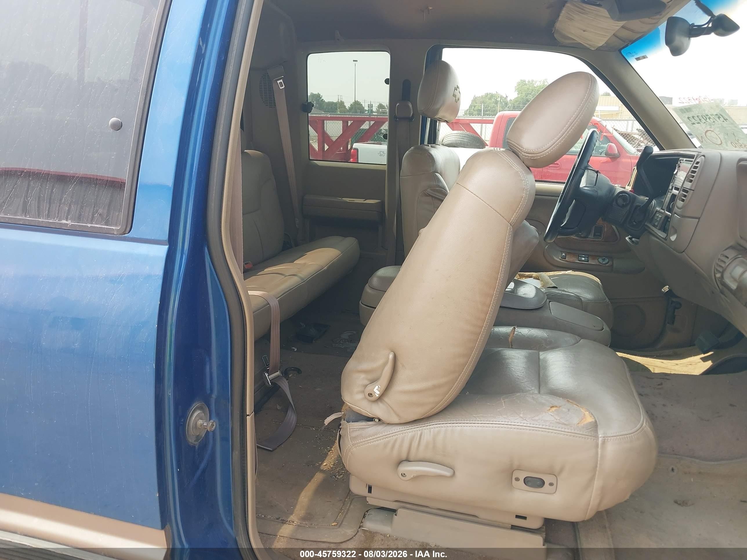 1997 Chevrolet C/k 1500 Fleetside Blue vin: 1GCEK19R2VE145364
