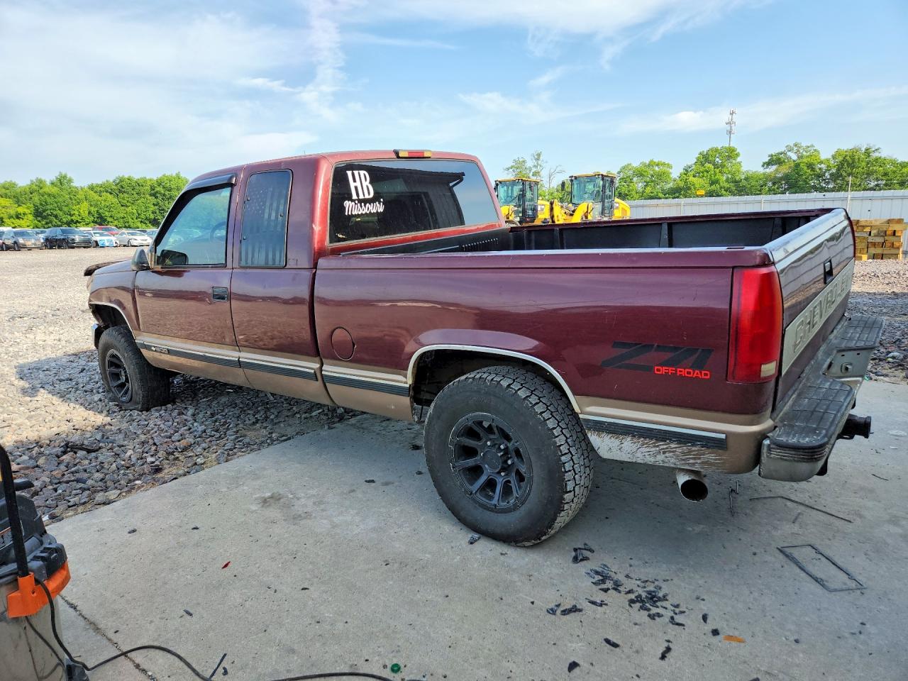 1997 Chevrolet Gmt-400 K1500 Burgundy vin: 1GCEK19R2VE204008
