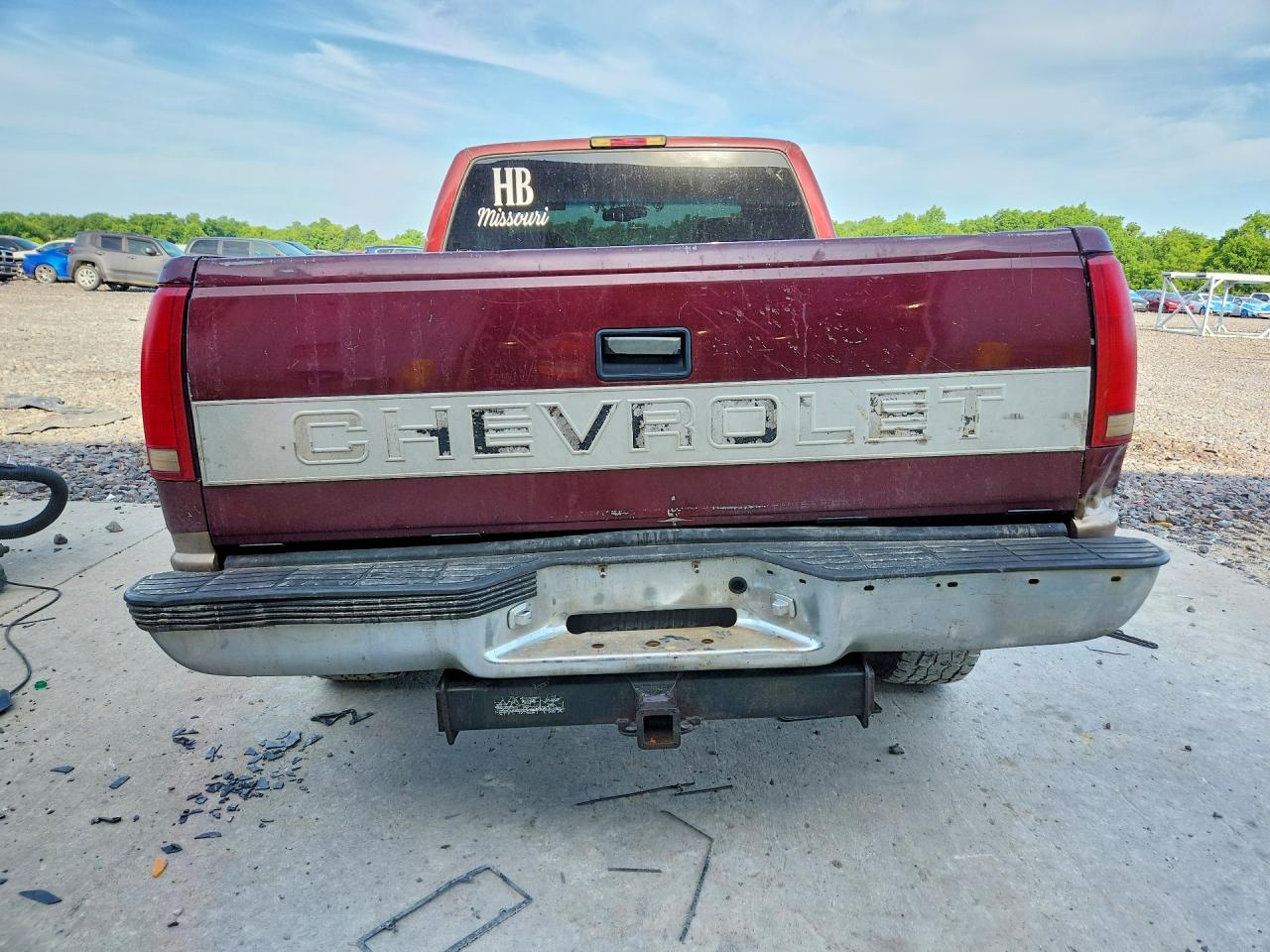 1997 Chevrolet Gmt-400 K1500 Burgundy vin: 1GCEK19R2VE204008
