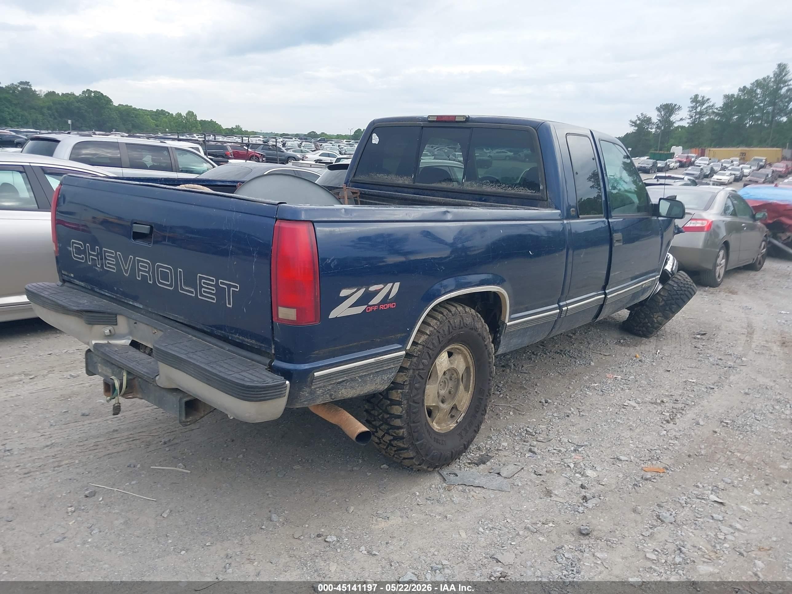 1999 Chevrolet K1500 Ls Синий vin: 1GCEK19R3XR133137