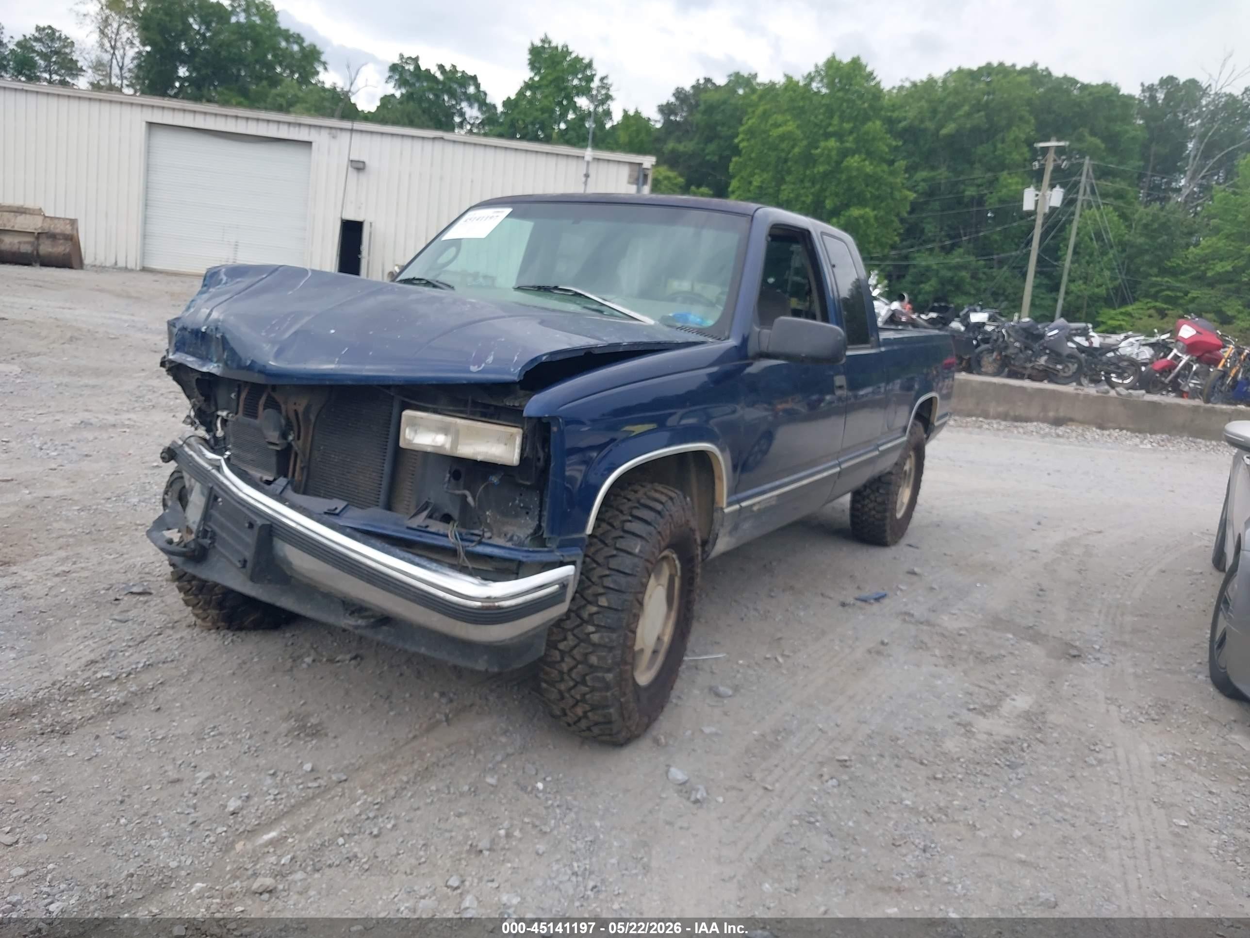 1999 Chevrolet K1500 Ls Синий vin: 1GCEK19R3XR133137