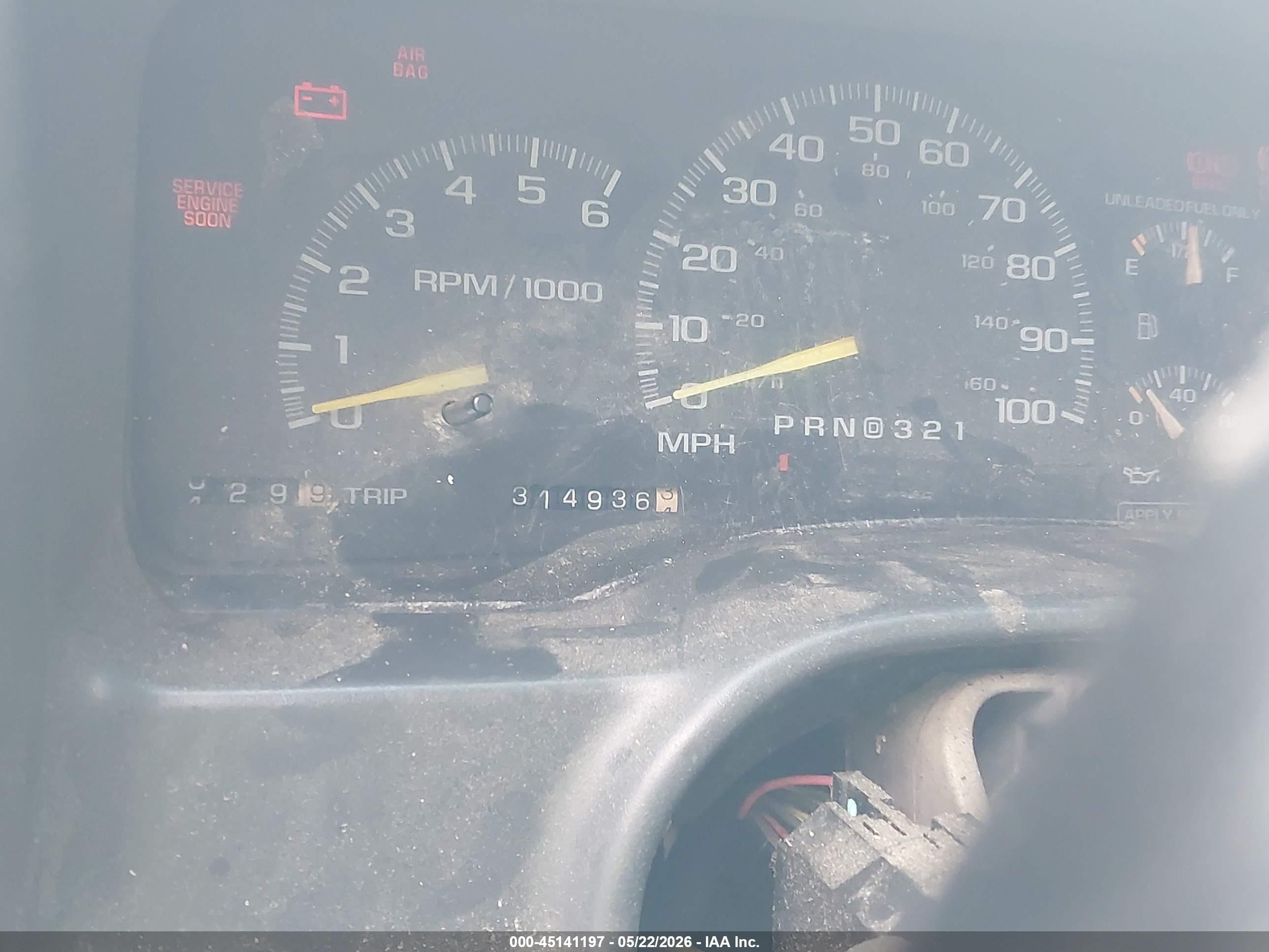 1999 Chevrolet K1500 Ls Синий vin: 1GCEK19R3XR133137