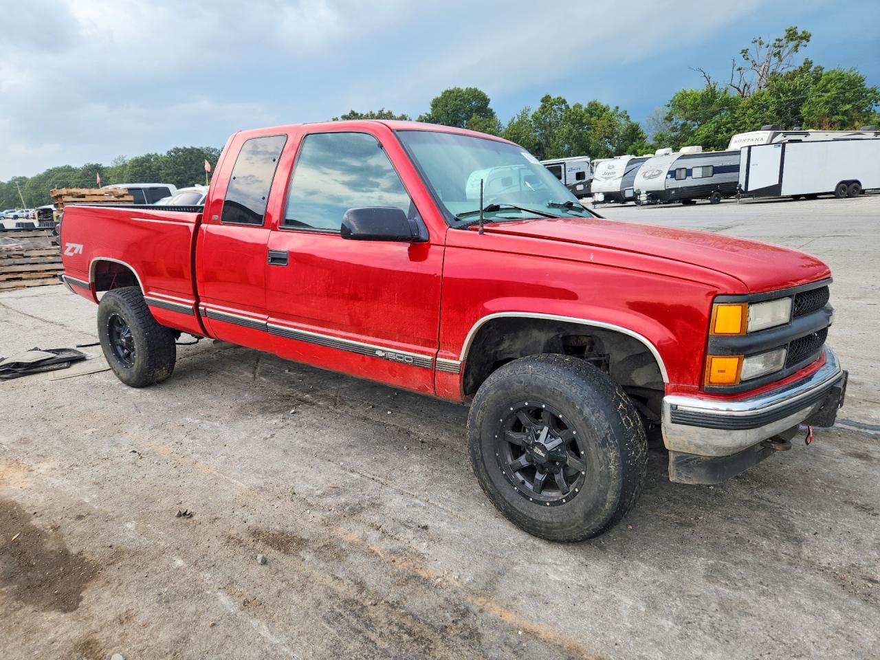 1998 Chevrolet Gmt-400 K1500 Red vin: 1GCEK19R4WR100887