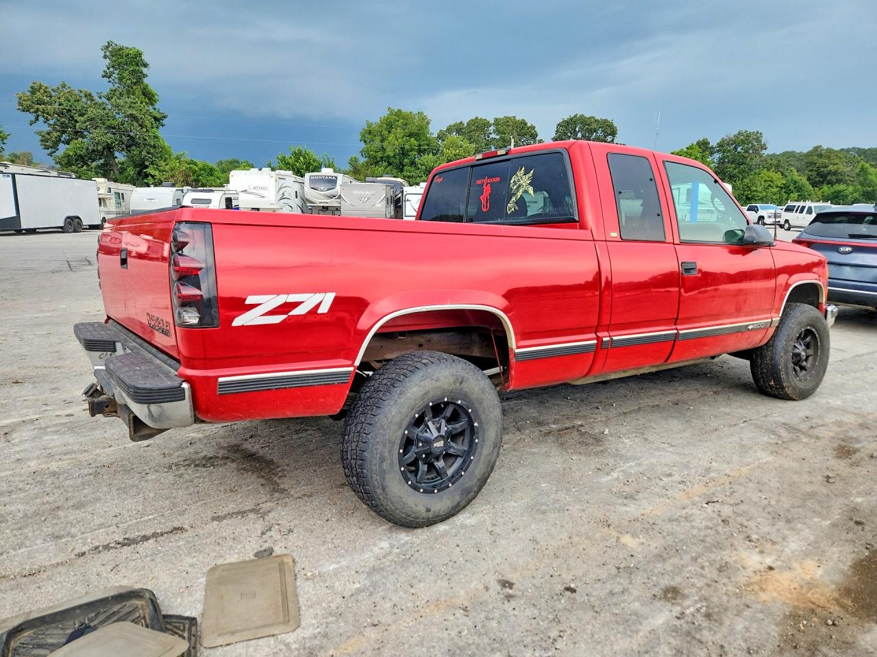 1998 Chevrolet Gmt-400 K1500 Red vin: 1GCEK19R4WR100887
