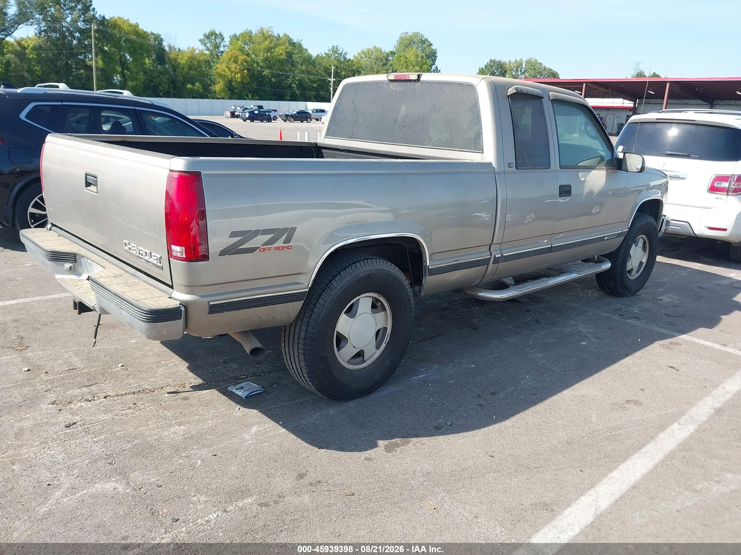 1999 Chevrolet C/k 1500 Ls Brown vin: 1GCEK19R4XR120672