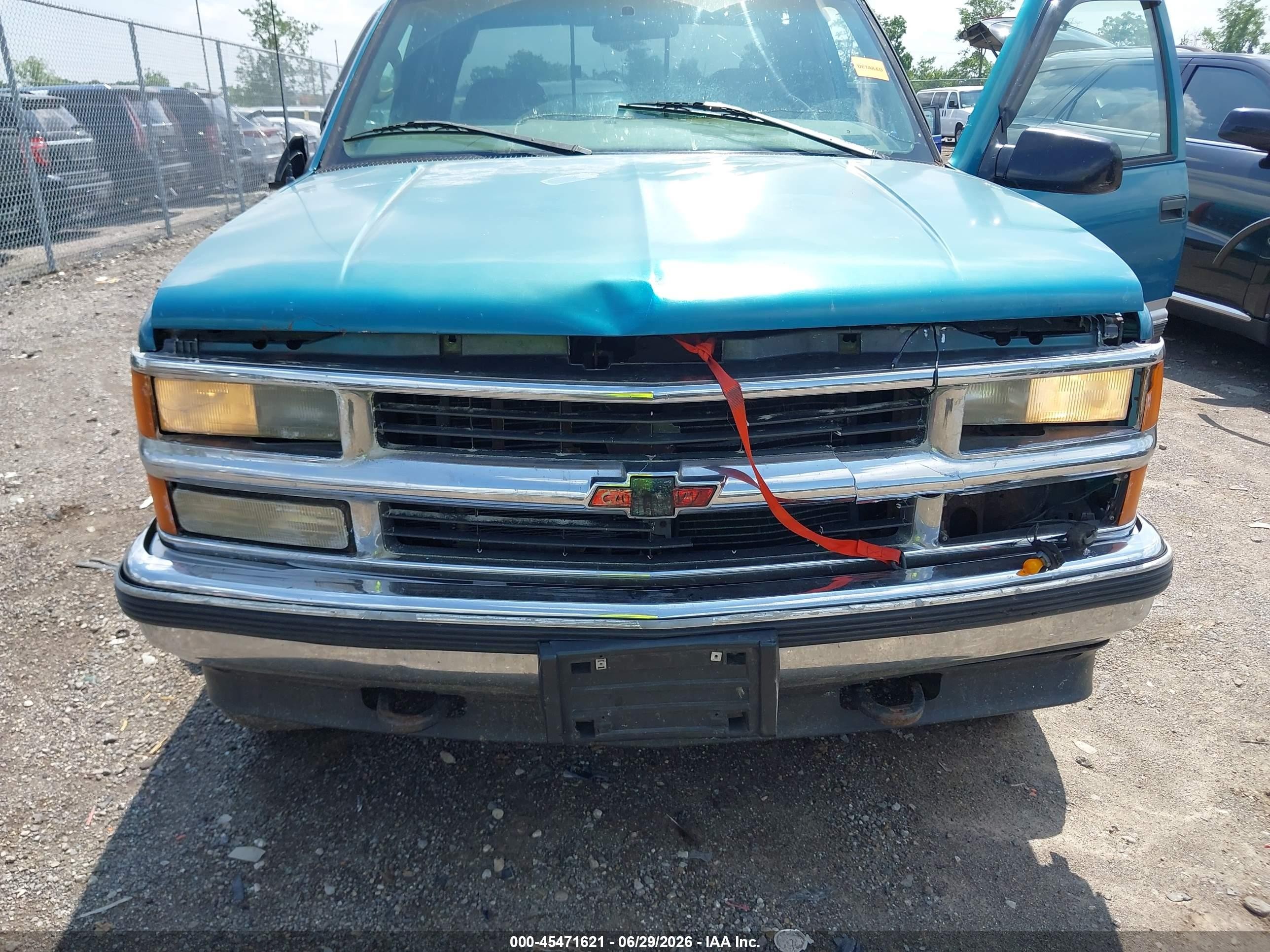 1997 Chevrolet K1500 Fleetside Blue vin: 1GCEK19R5VE187687