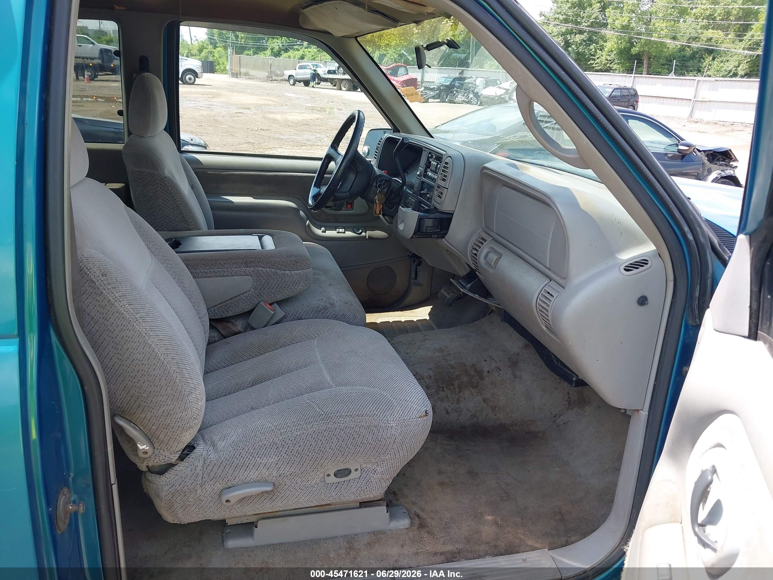 1997 Chevrolet K1500 Fleetside Blue vin: 1GCEK19R5VE187687