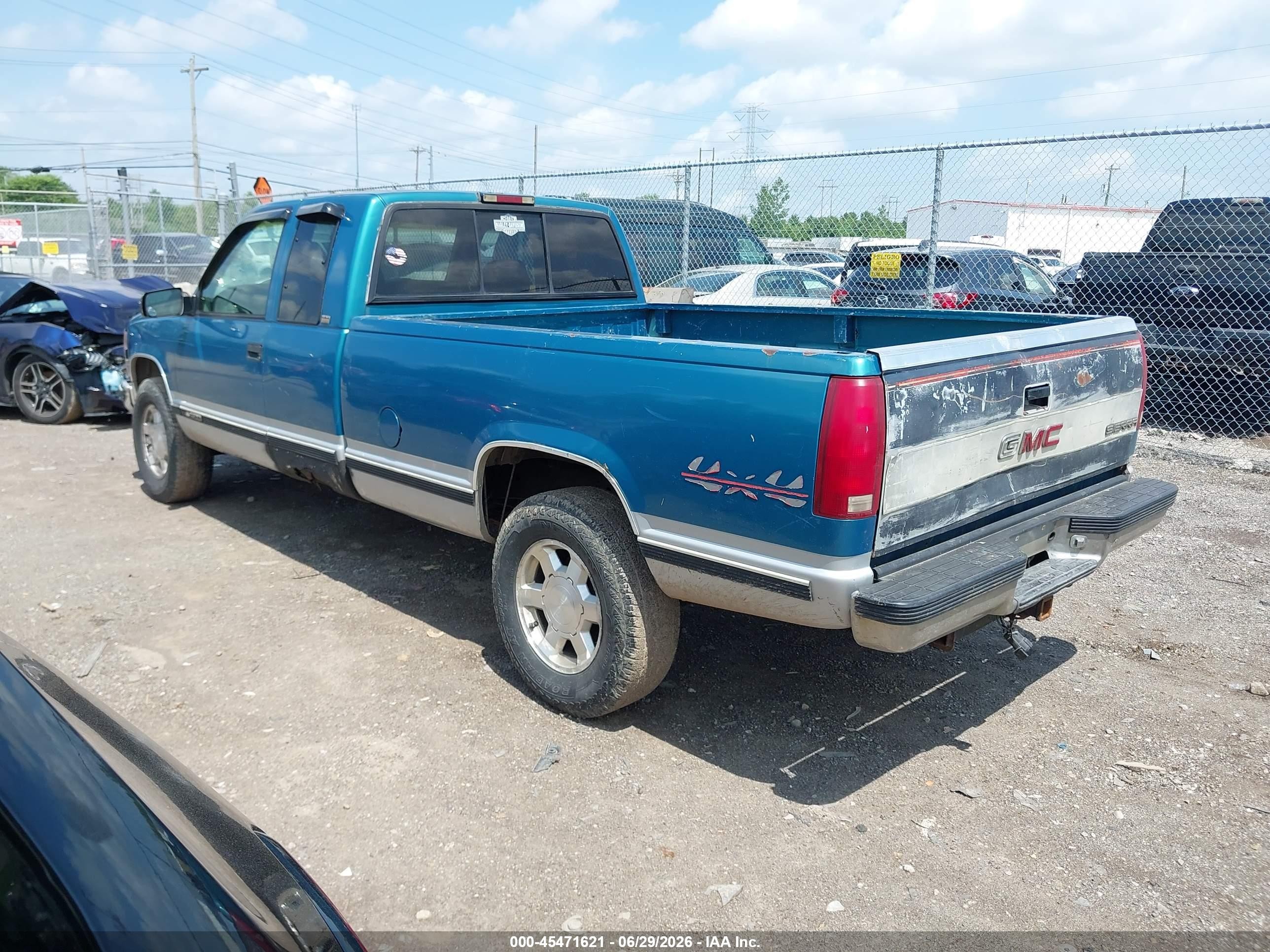 1997 Chevrolet K1500 Fleetside Blue vin: 1GCEK19R5VE187687