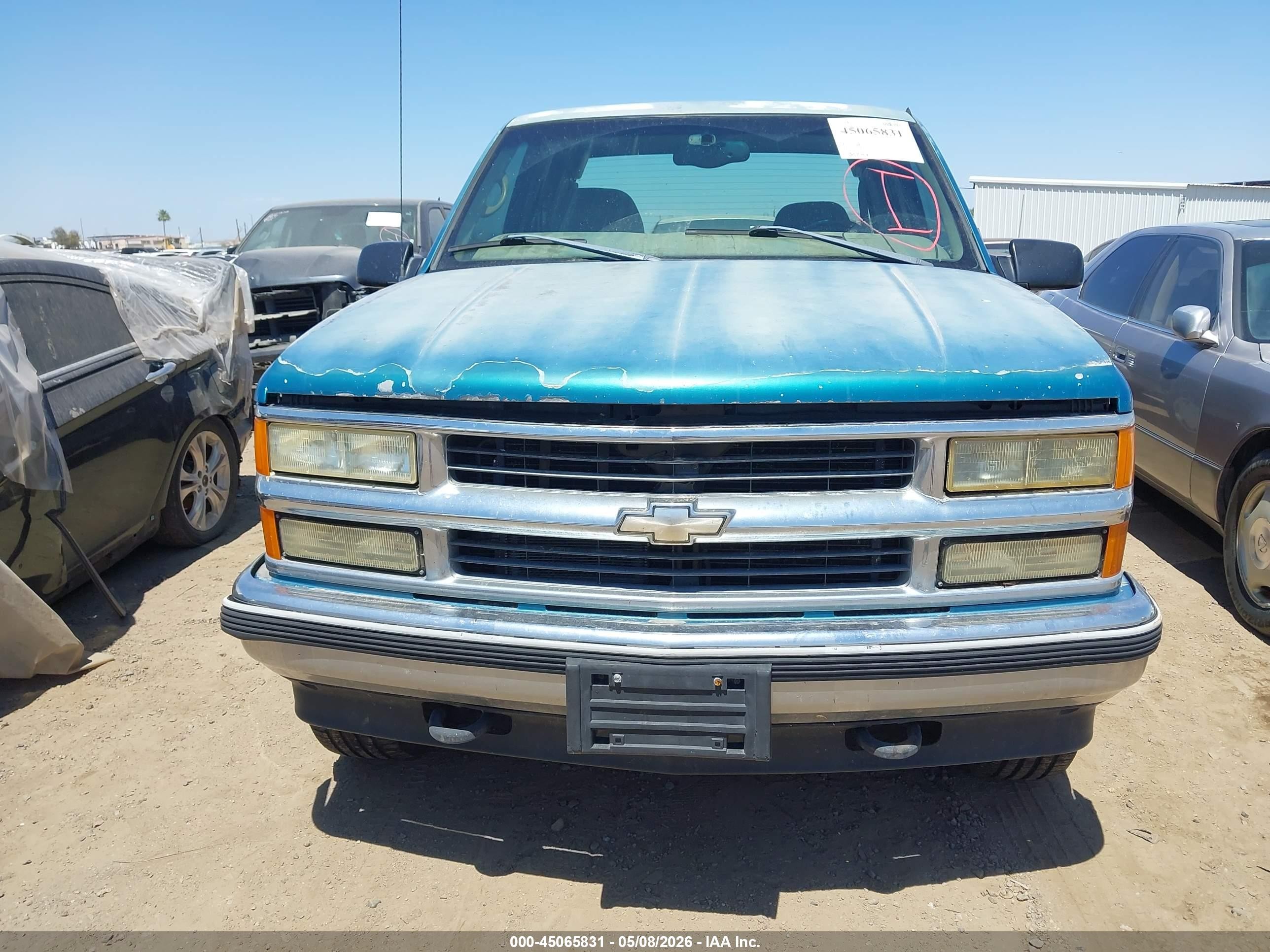 1998 Chevrolet C/k 1500 Silverado Fleetside Blue vin: 1GCEK19R7WE110692