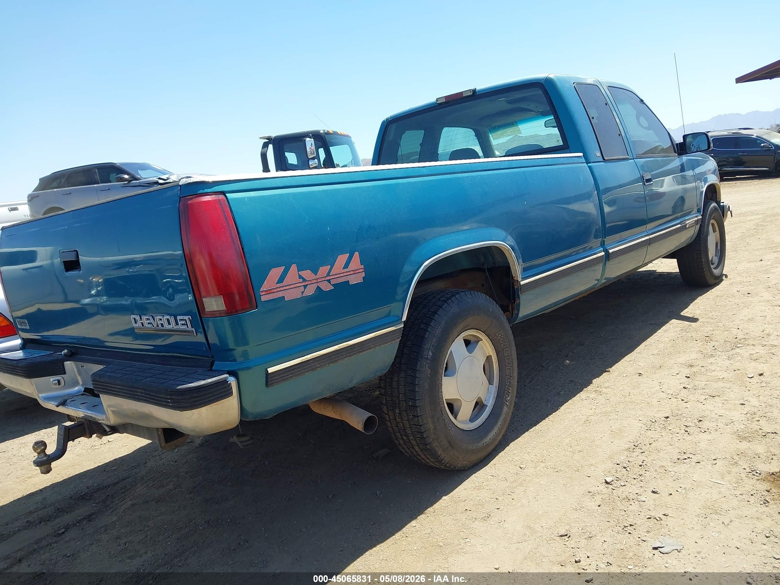 1998 Chevrolet C/k 1500 Silverado Fleetside Blue vin: 1GCEK19R7WE110692