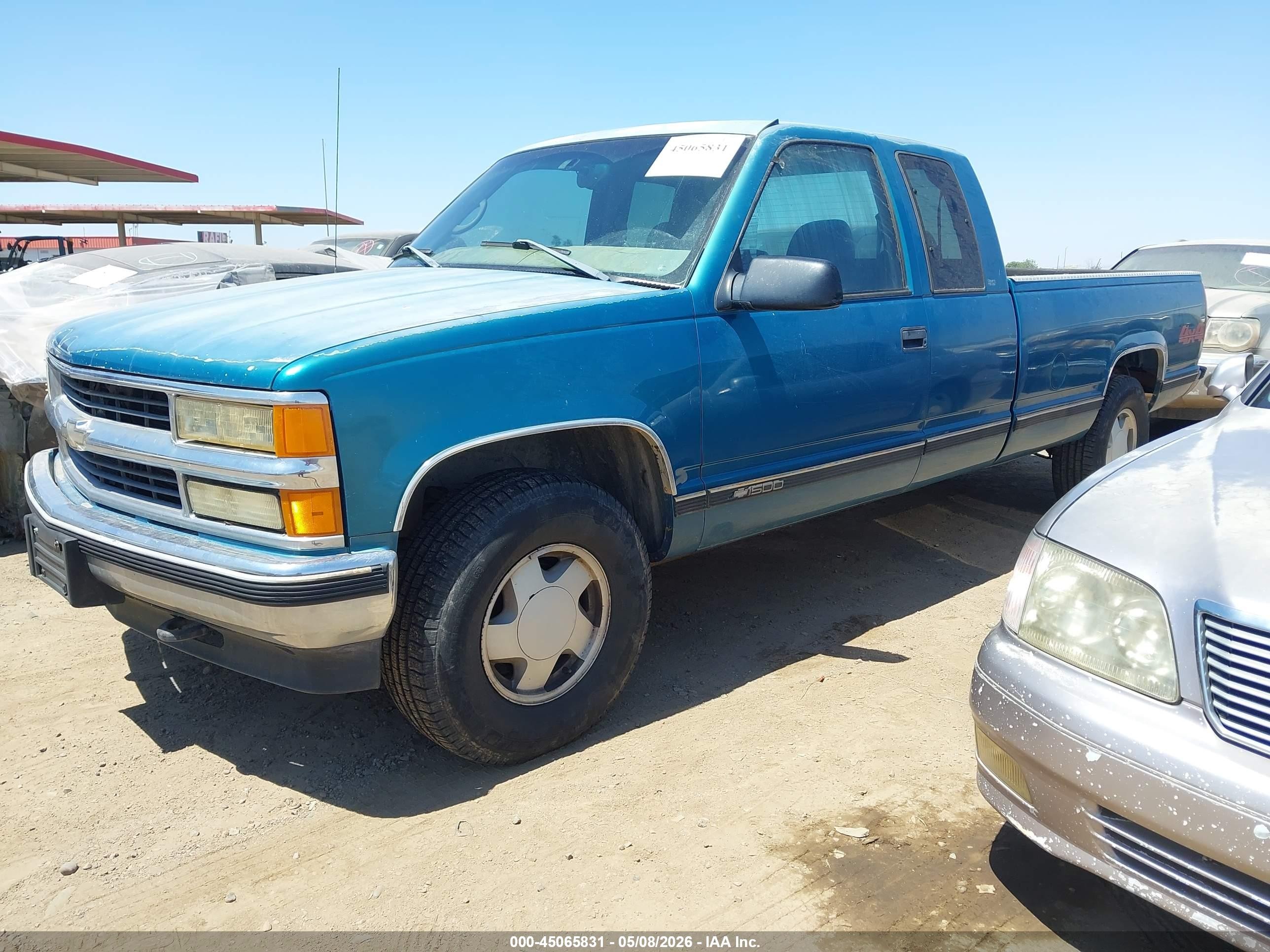 1998 Chevrolet C/k 1500 Silverado Fleetside Blue vin: 1GCEK19R7WE110692