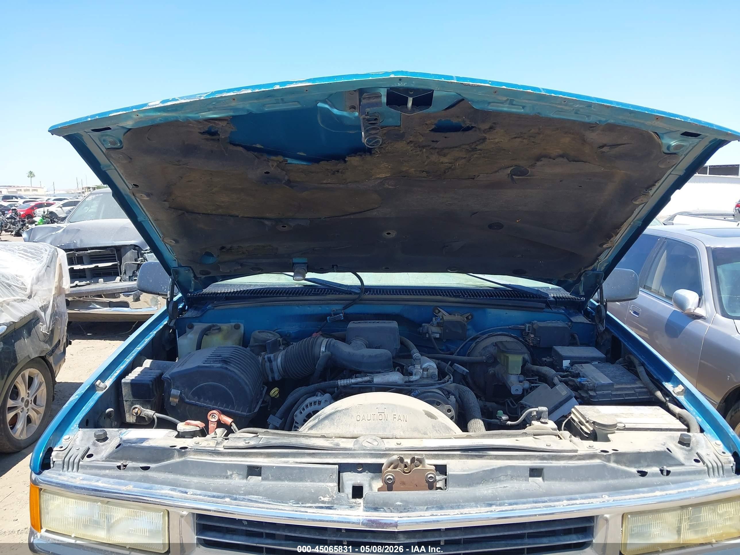 1998 Chevrolet C/k 1500 Silverado Fleetside Blue vin: 1GCEK19R7WE110692