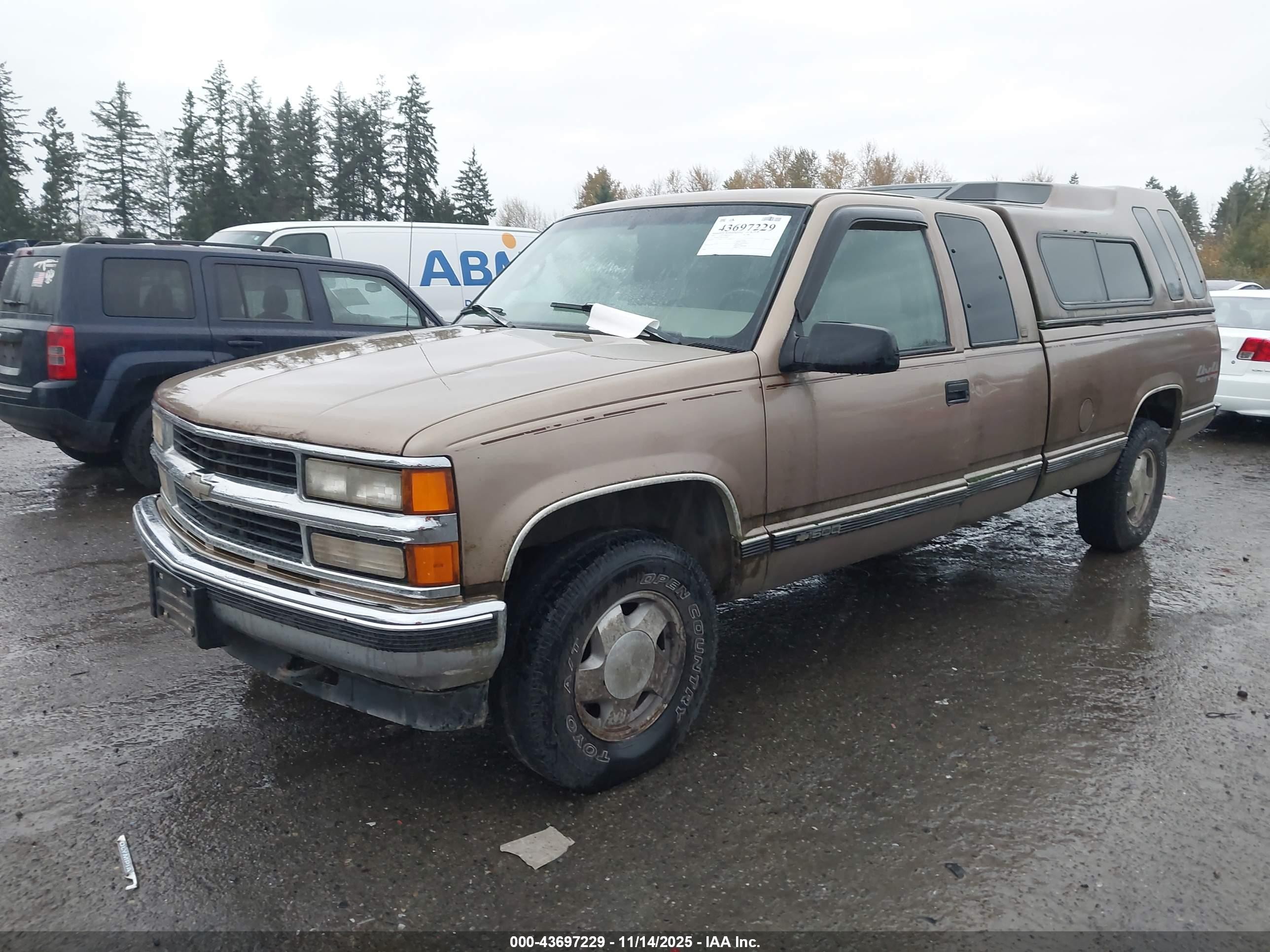 1997 Chevrolet K1500 Fleetside/sportside Tan vin: 1GCEK19R8VE268781