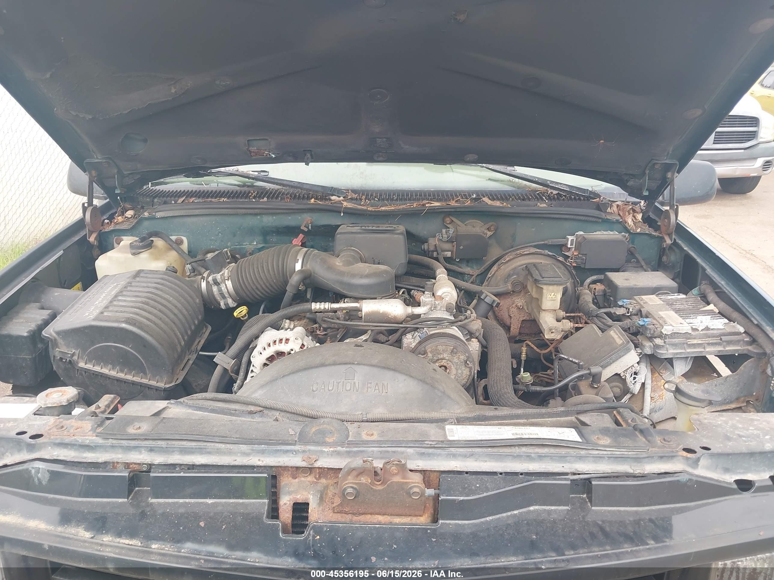 1998 Chevrolet C/k 1500 Fleetside Green vin: 1GCEK19R8WR135853