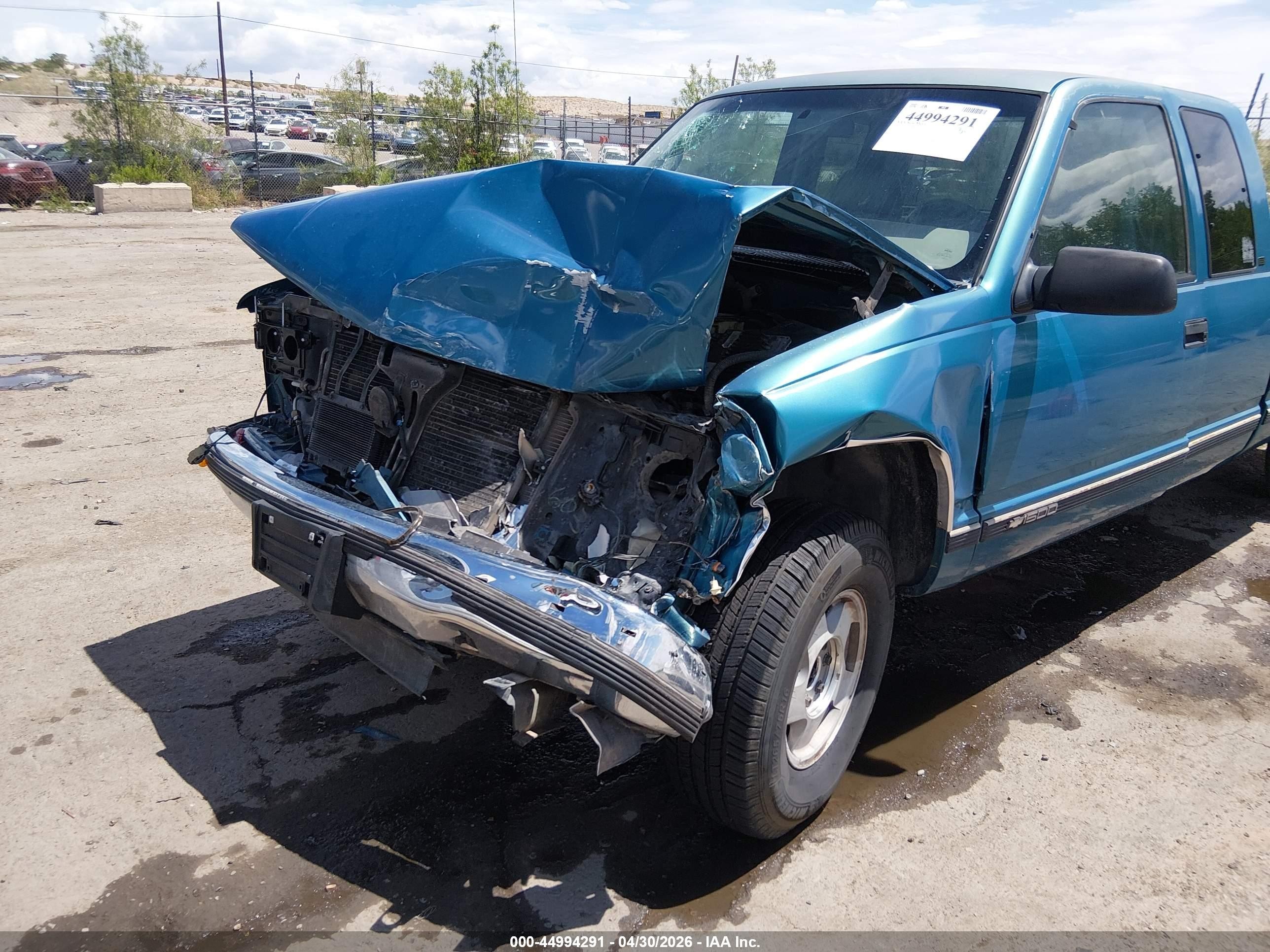 1998 Chevrolet C/k 1500 Silverado Fleetside Green vin: 1GCEK19RXWE233015