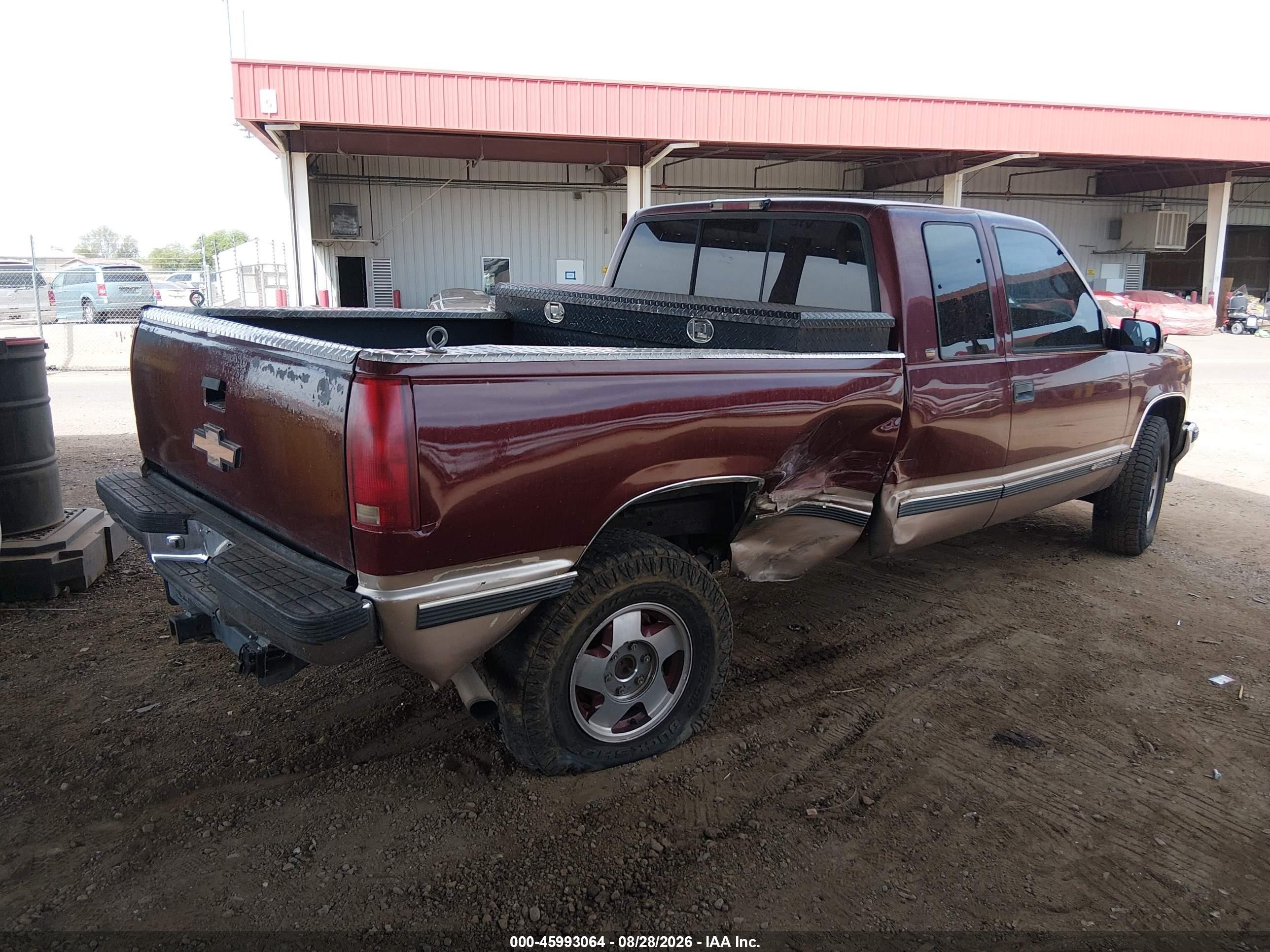 1998 Chevrolet C/k 1500 Fleetside Red vin: 1GCEK19S4WE143829