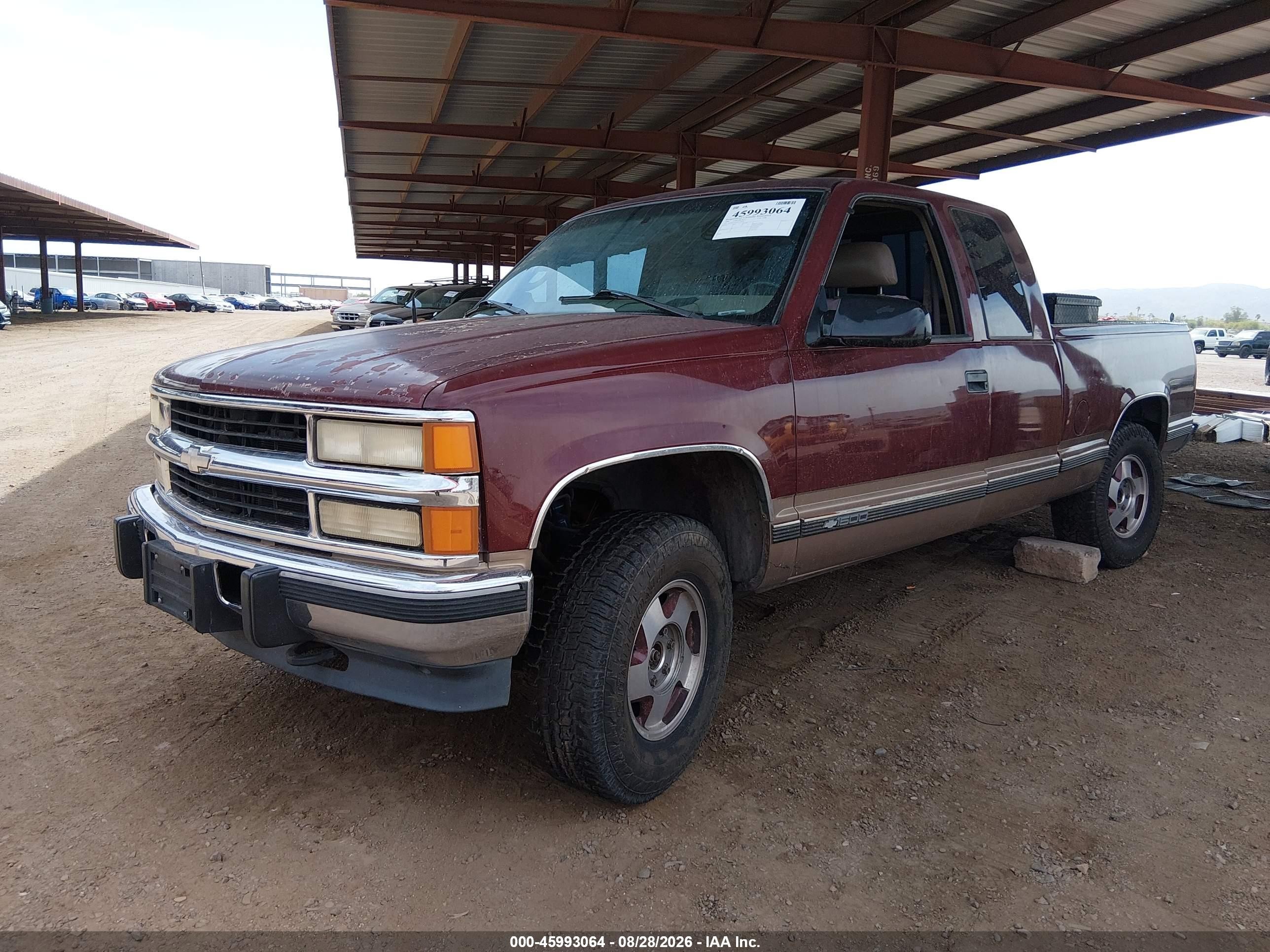1998 Chevrolet C/k 1500 Fleetside Red vin: 1GCEK19S4WE143829