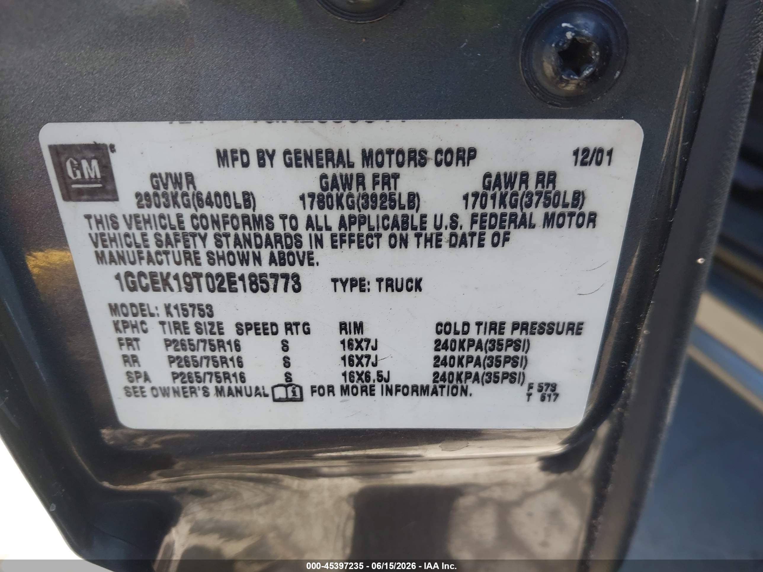2002 Chevrolet Silverado 1500 Ls Серый vin: 1GCEK19T02E185773