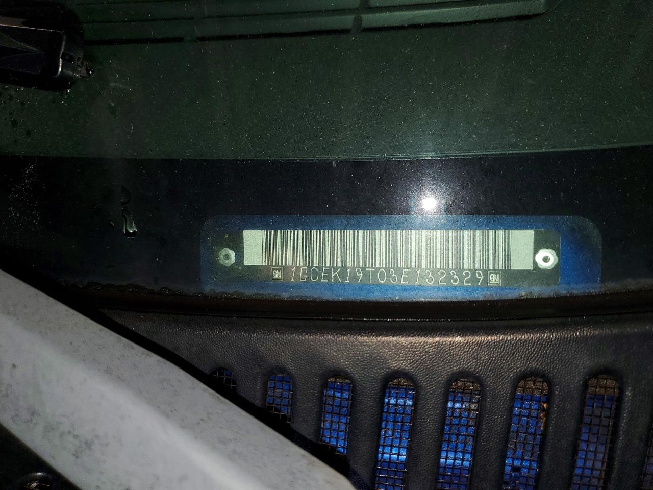 2003 Chevrolet Silverado K1500 Blue vin: 1GCEK19T03E132329