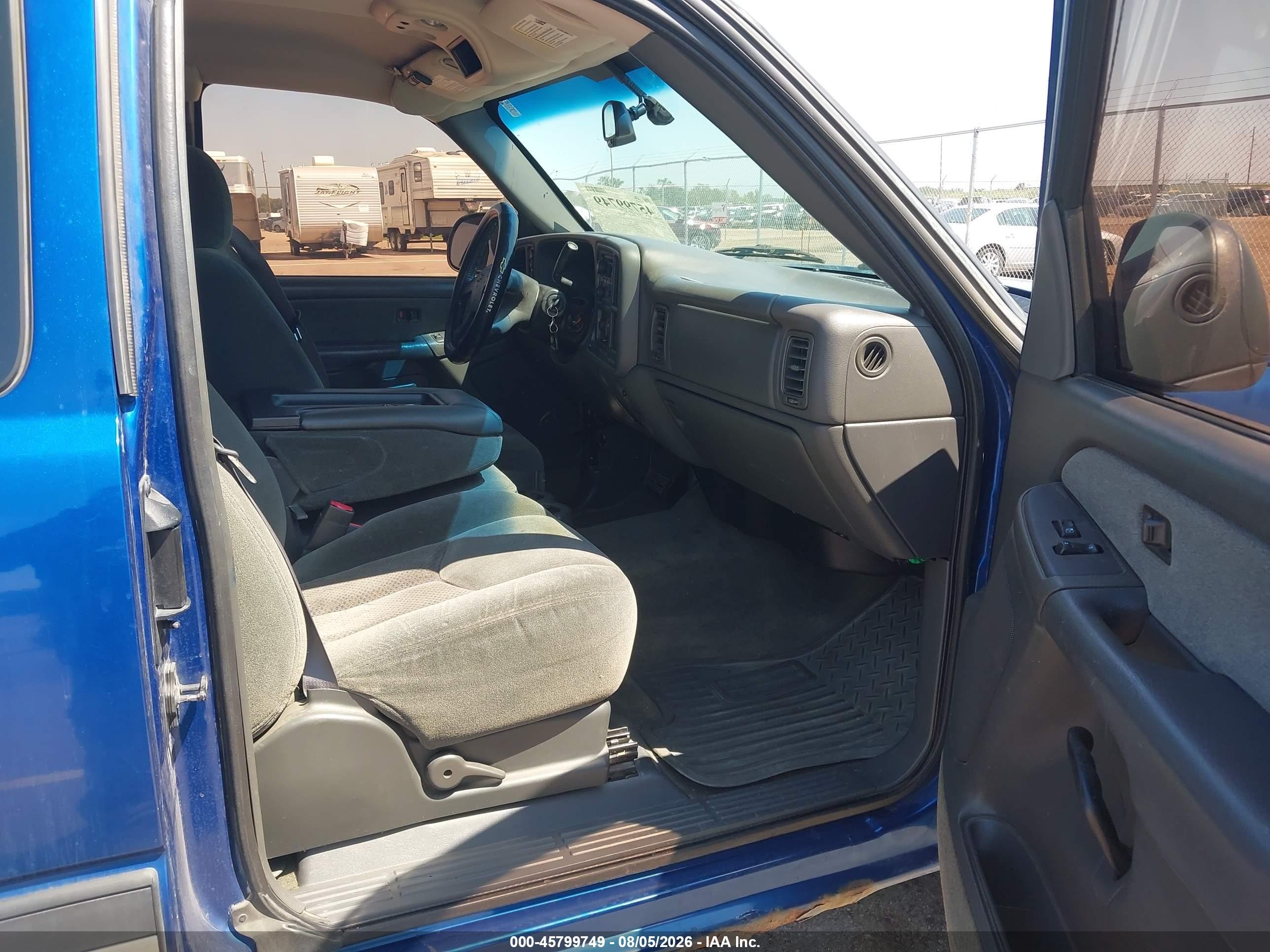 2003 Chevrolet Silverado 1500 Ls Blue vin: 1GCEK19T03E301314