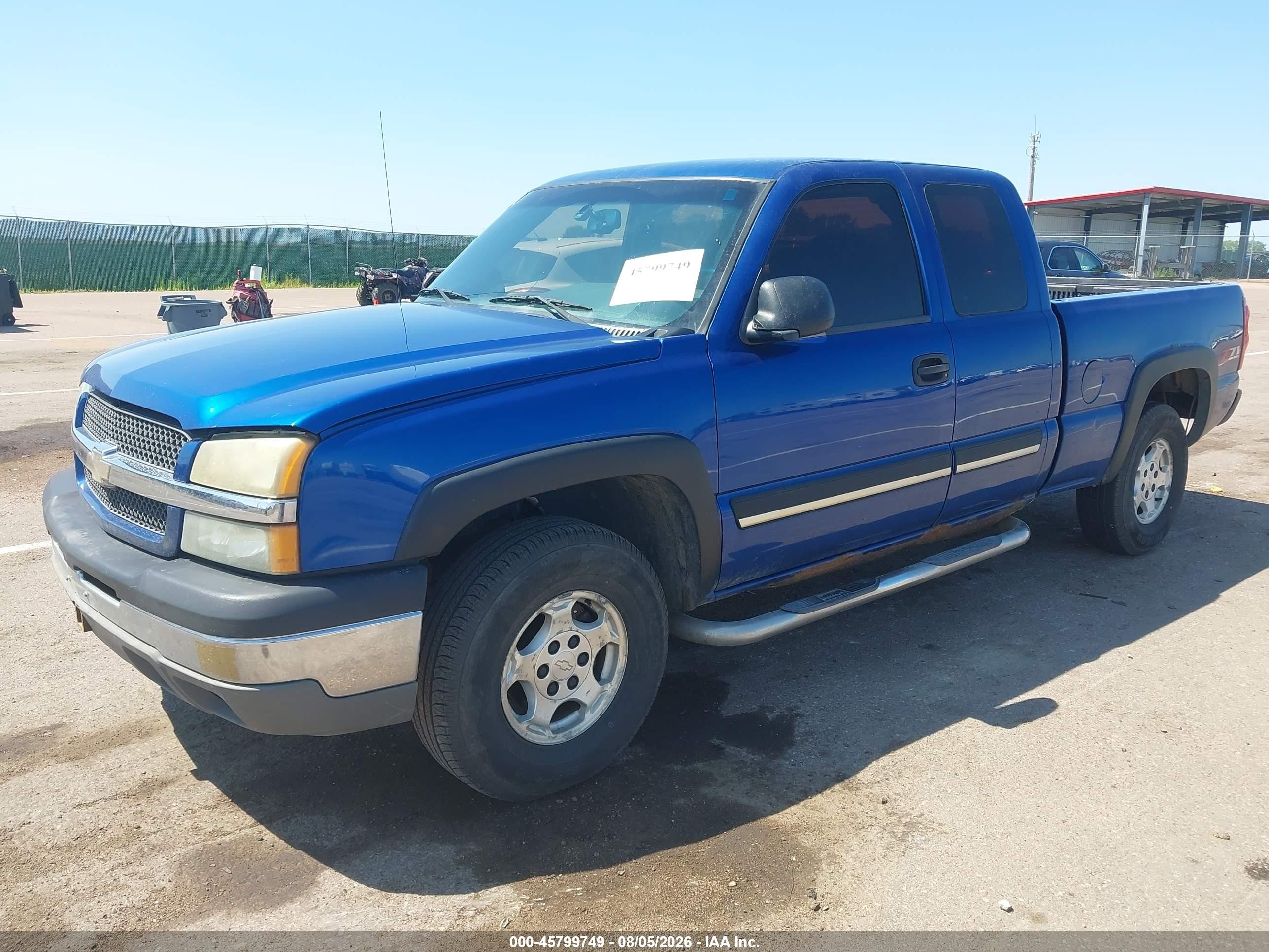 2003 Chevrolet Silverado 1500 Ls Blue vin: 1GCEK19T03E301314