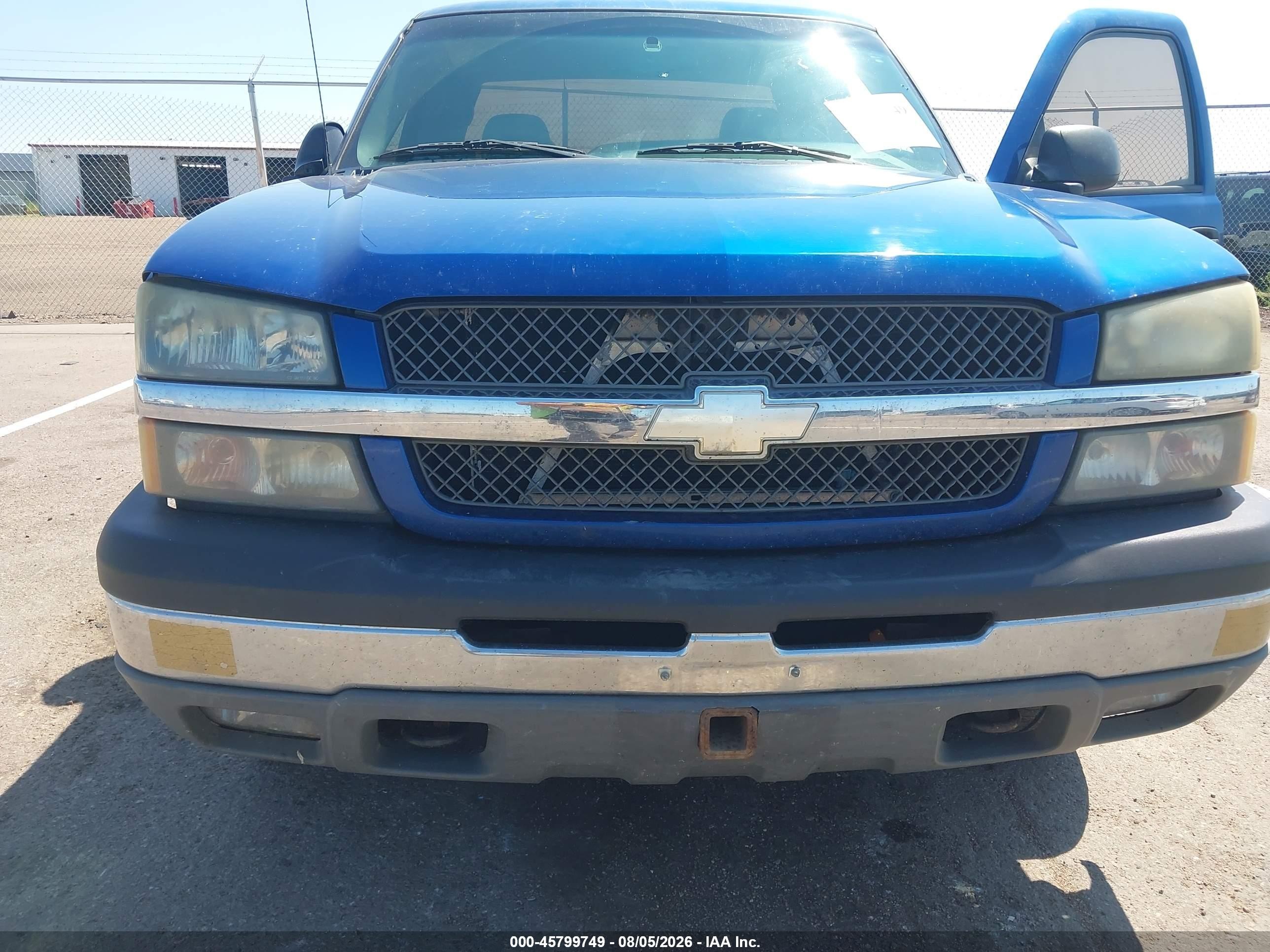 2003 Chevrolet Silverado 1500 Ls Blue vin: 1GCEK19T03E301314