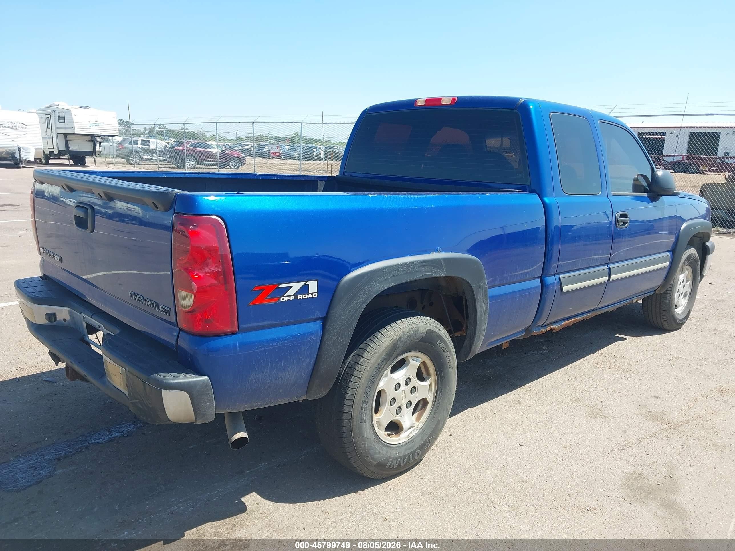 2003 Chevrolet Silverado 1500 Ls Blue vin: 1GCEK19T03E301314