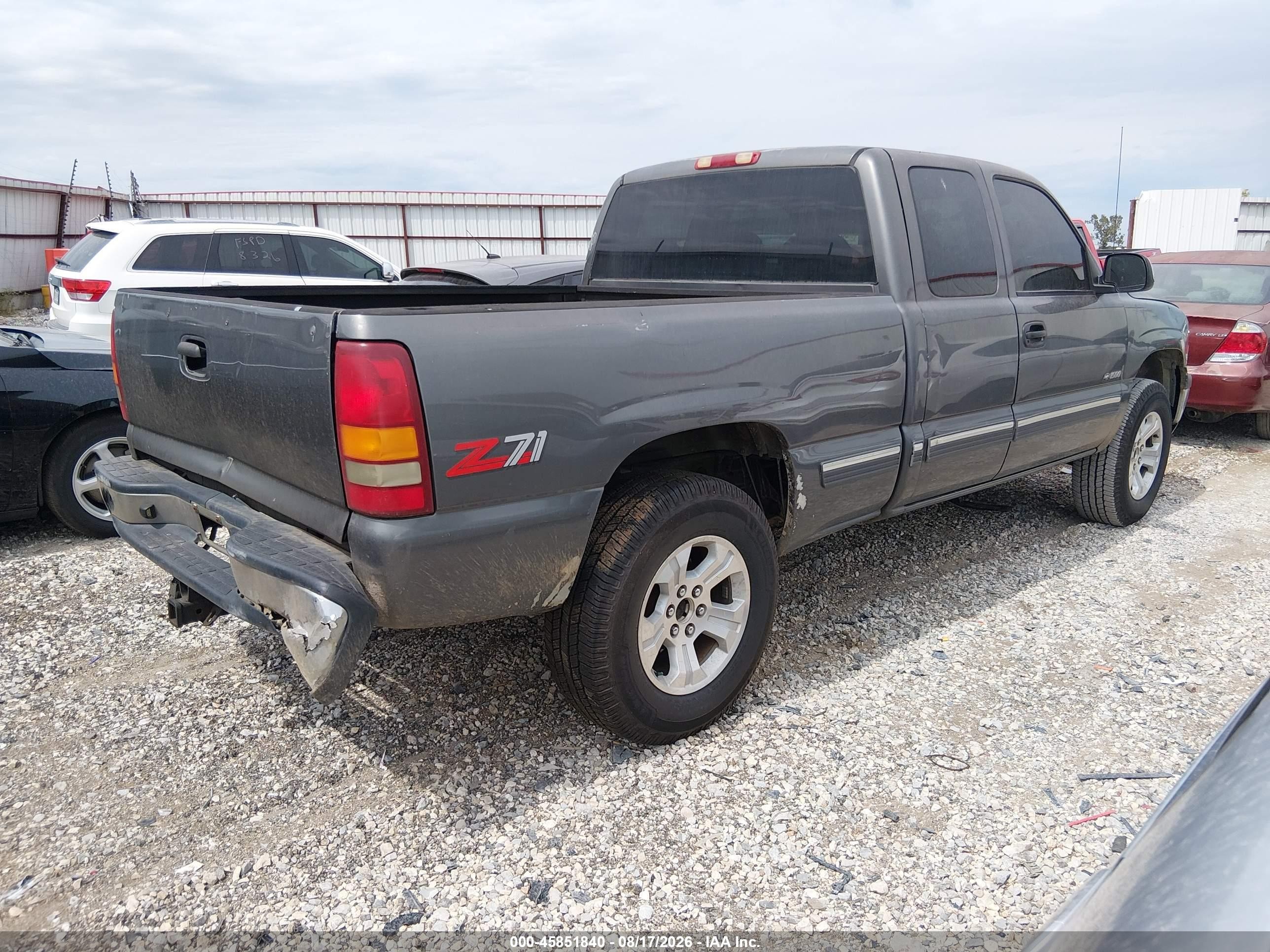 1999 Chevrolet Silverado 1500 Lt Gray vin: 1GCEK19T0XE122132