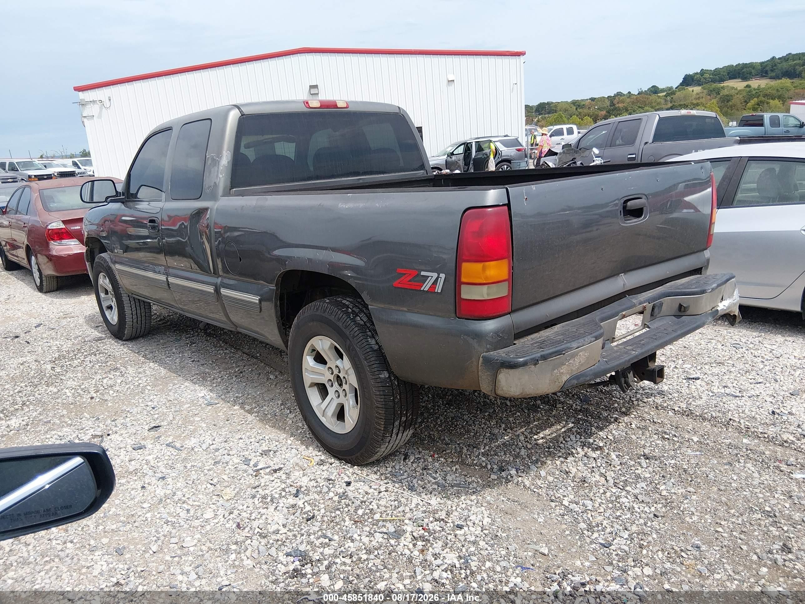 1999 Chevrolet Silverado 1500 Lt Gray vin: 1GCEK19T0XE122132