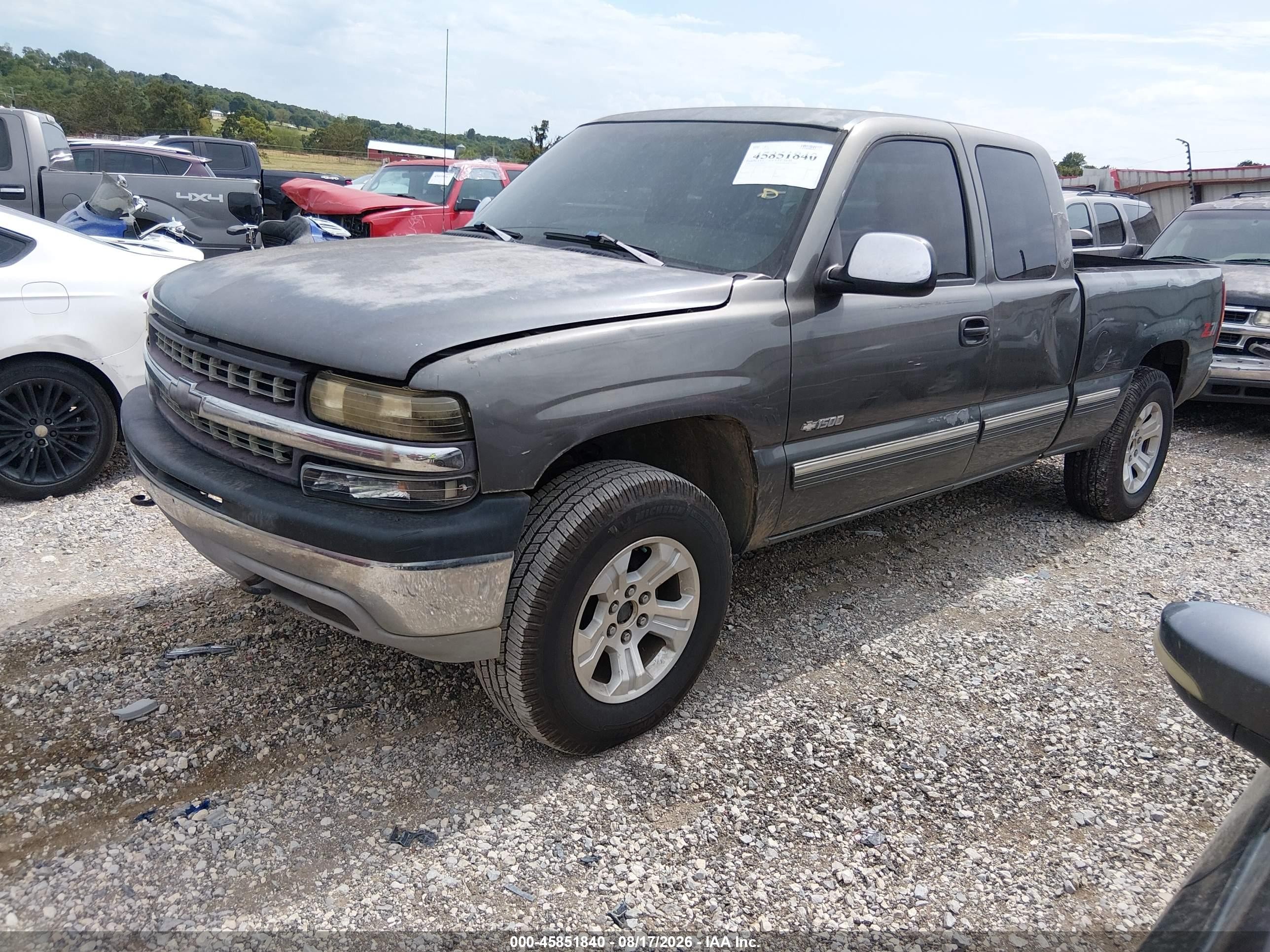 1999 Chevrolet Silverado 1500 Lt Gray vin: 1GCEK19T0XE122132