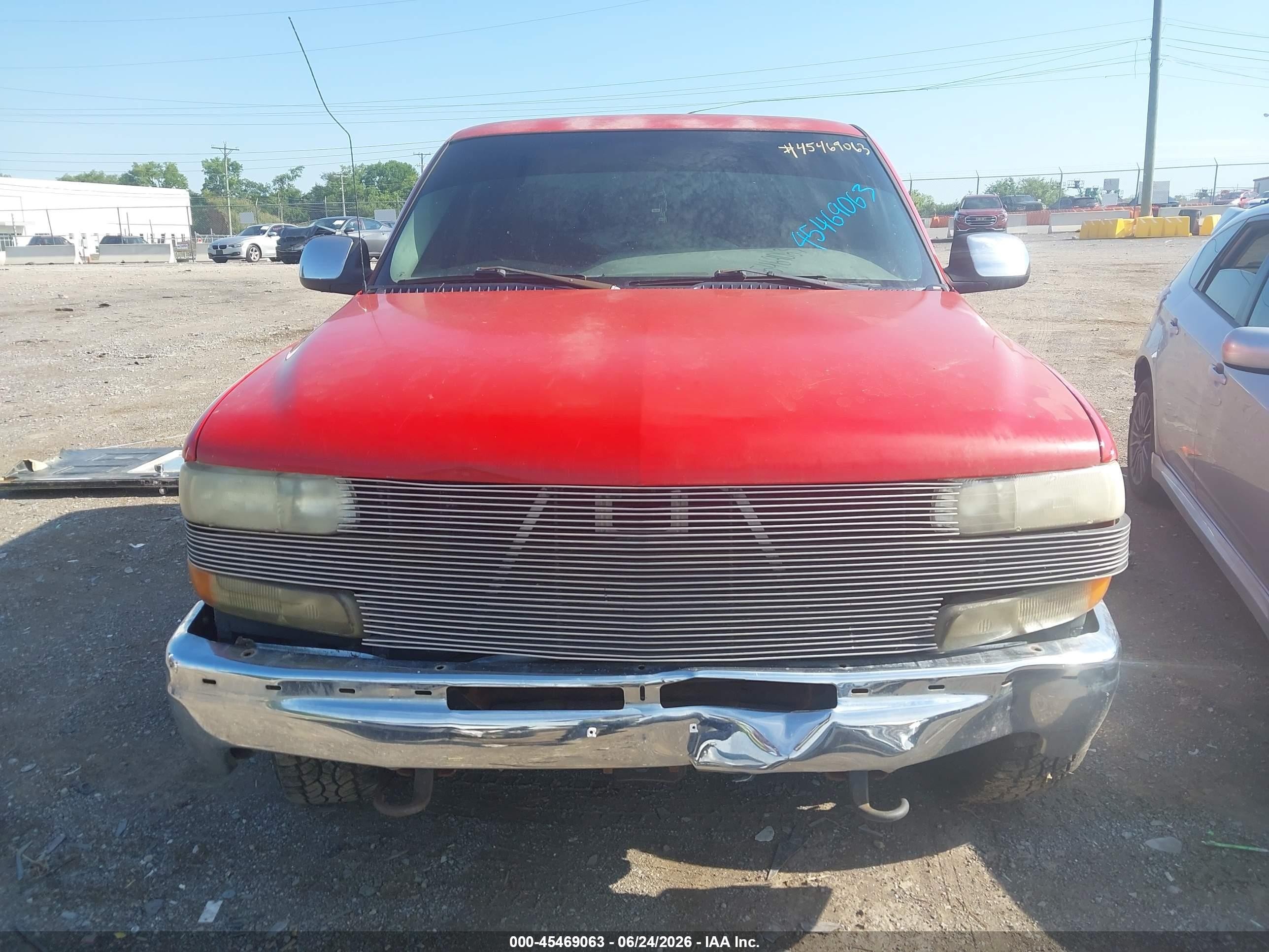 2000 Chevrolet Silverado 1500 Ls Red vin: 1GCEK19T0YE348771