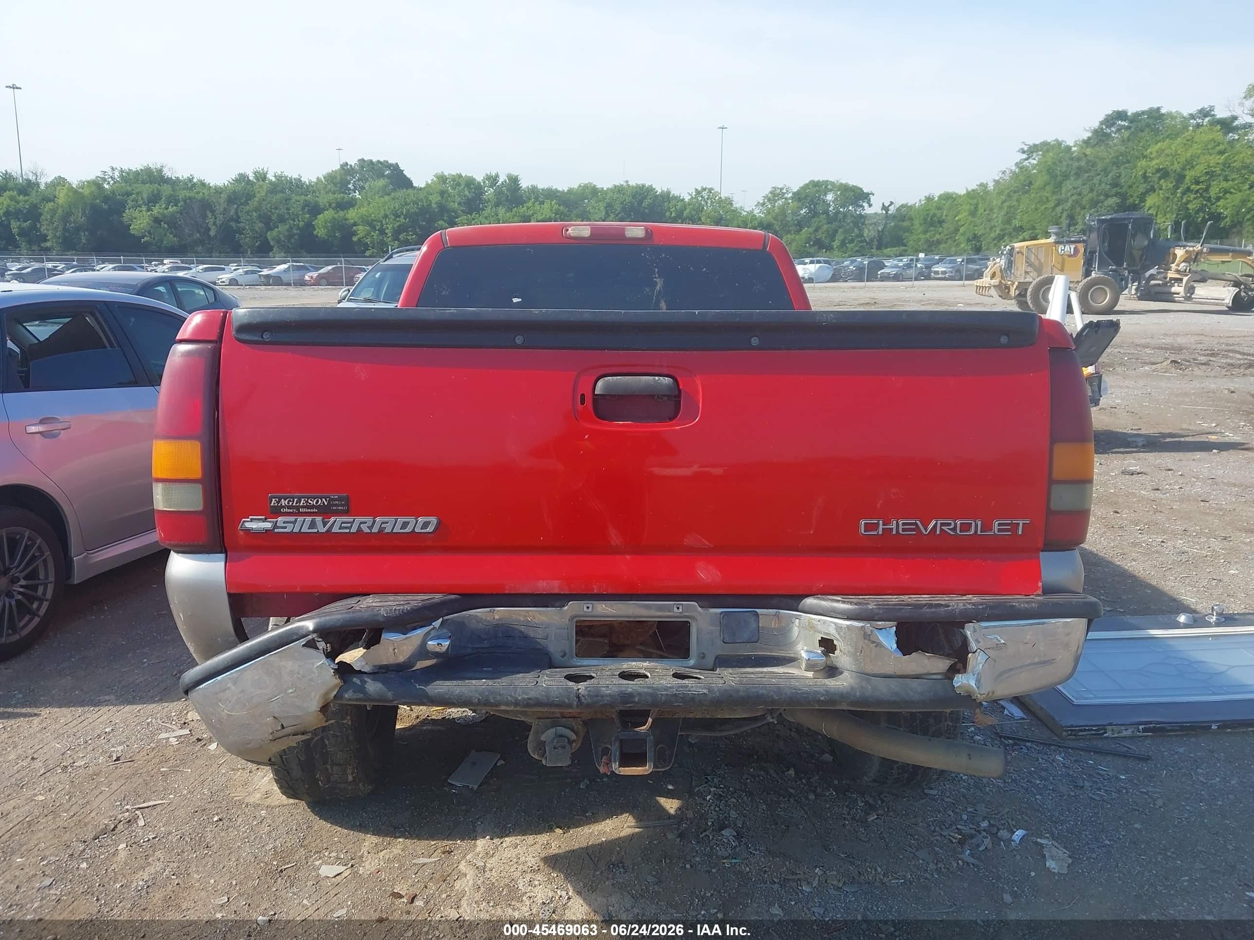 2000 Chevrolet Silverado 1500 Ls Red vin: 1GCEK19T0YE348771