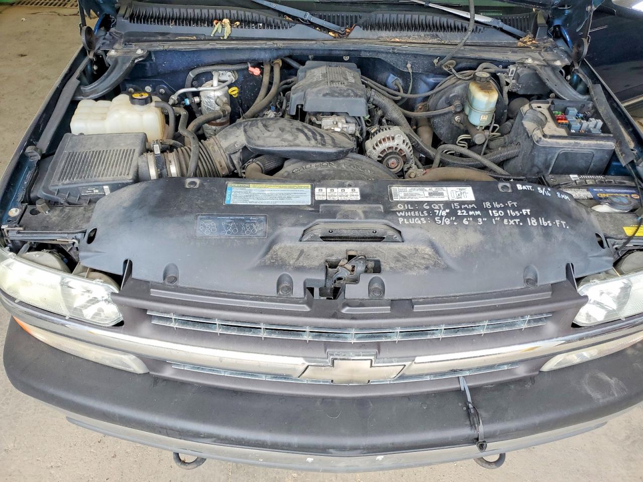 2000 Chevrolet Silverado K1500 Blue vin: 1GCEK19T0YZ193101