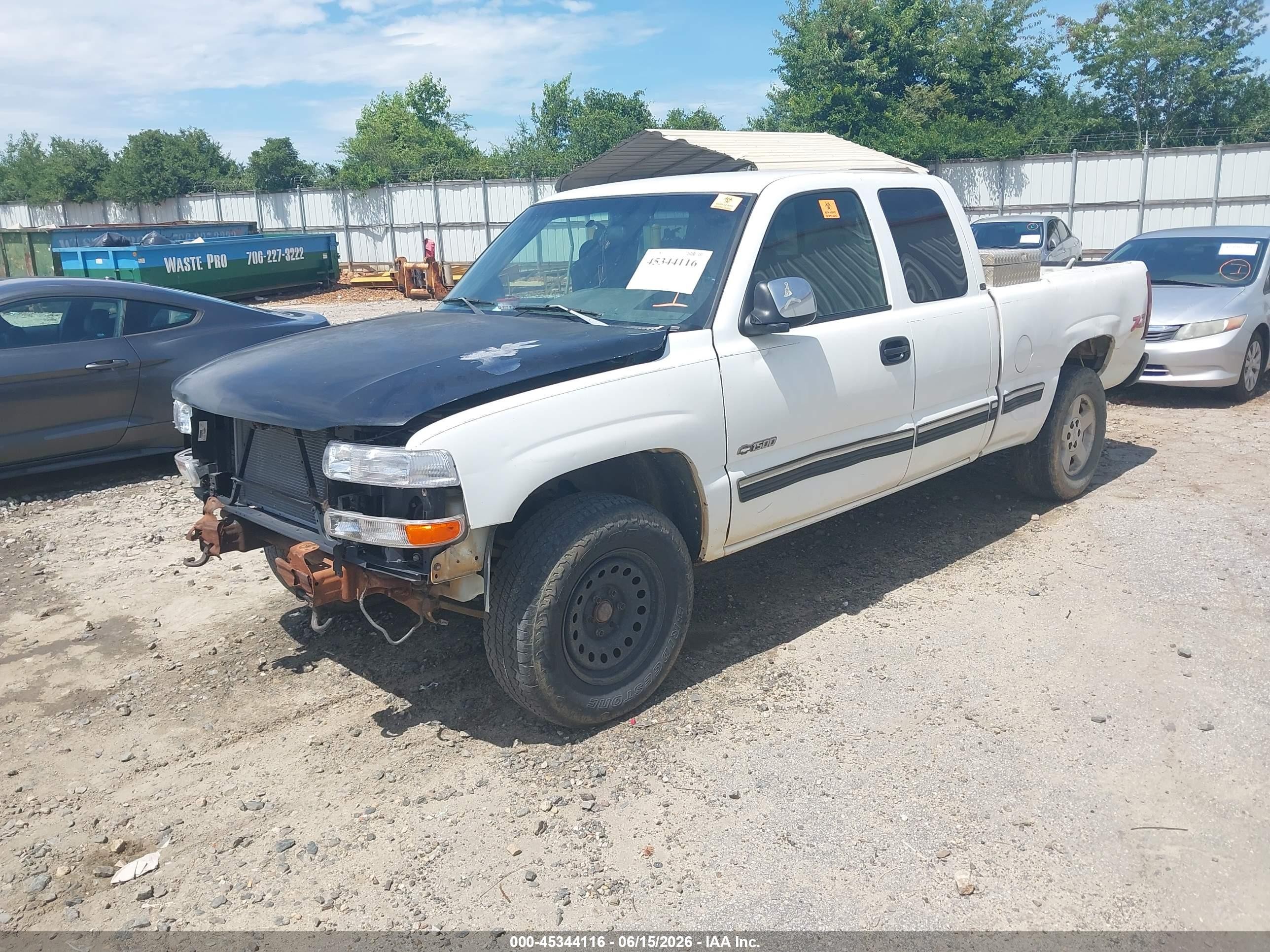 2000 Chevrolet Silverado 1500 Ls White vin: 1GCEK19T0YZ235136