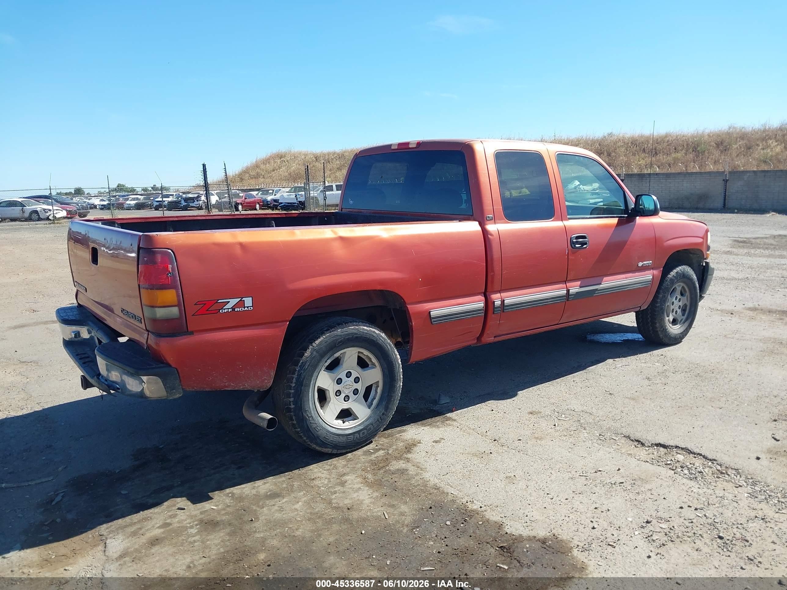 2001 Chevrolet Silverado 1500 Lt Оранжевый vin: 1GCEK19T11E178233