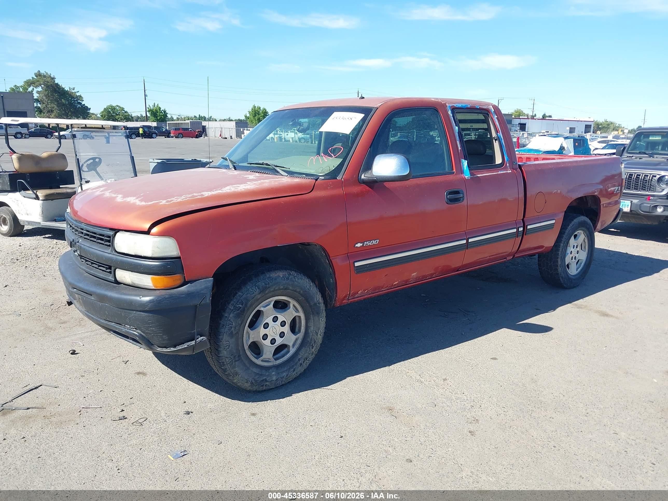 2001 Chevrolet Silverado 1500 Lt Оранжевый vin: 1GCEK19T11E178233