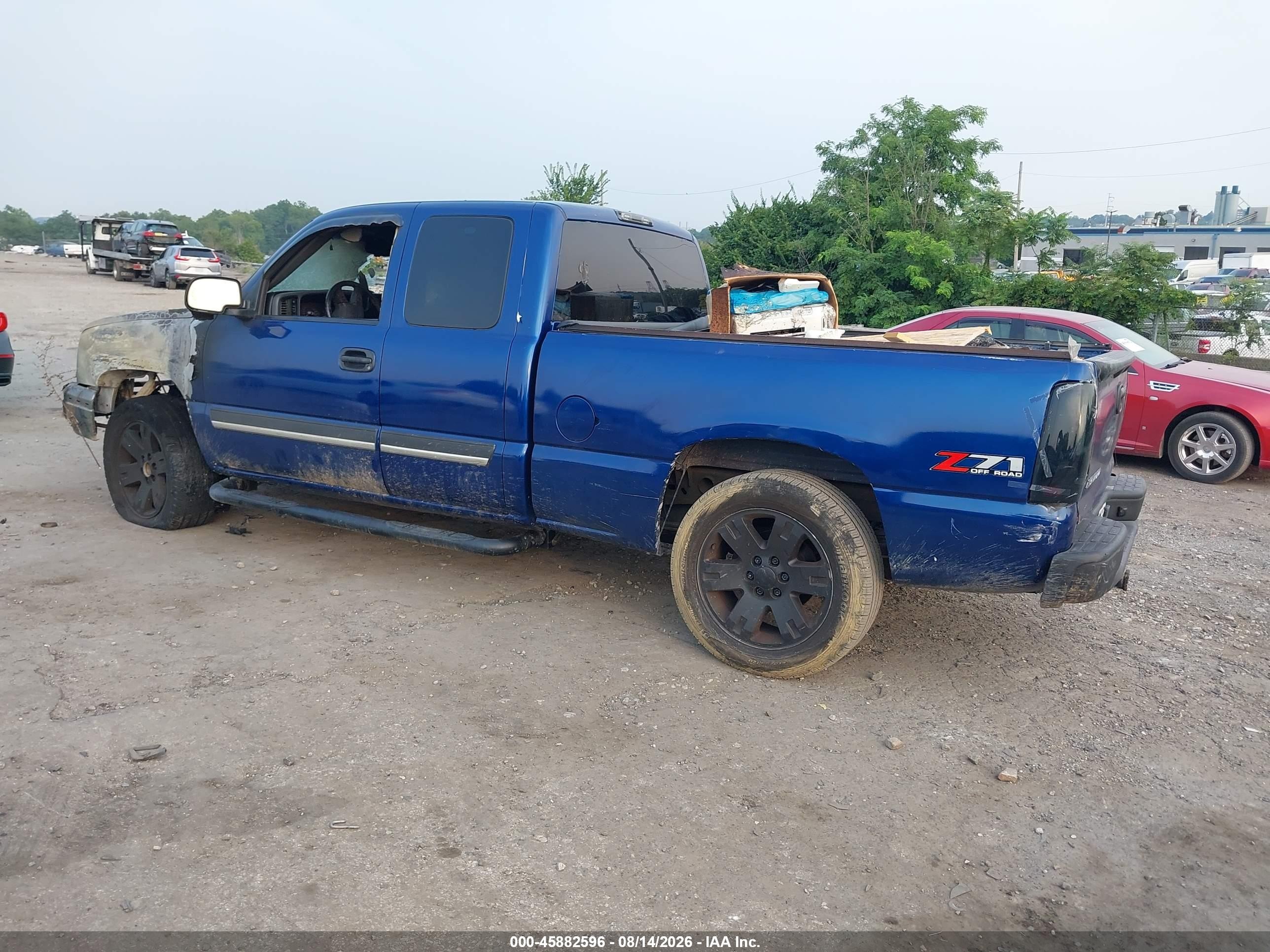 2003 Chevrolet Silverado 1500 Ls Синий vin: 1GCEK19T13E244556