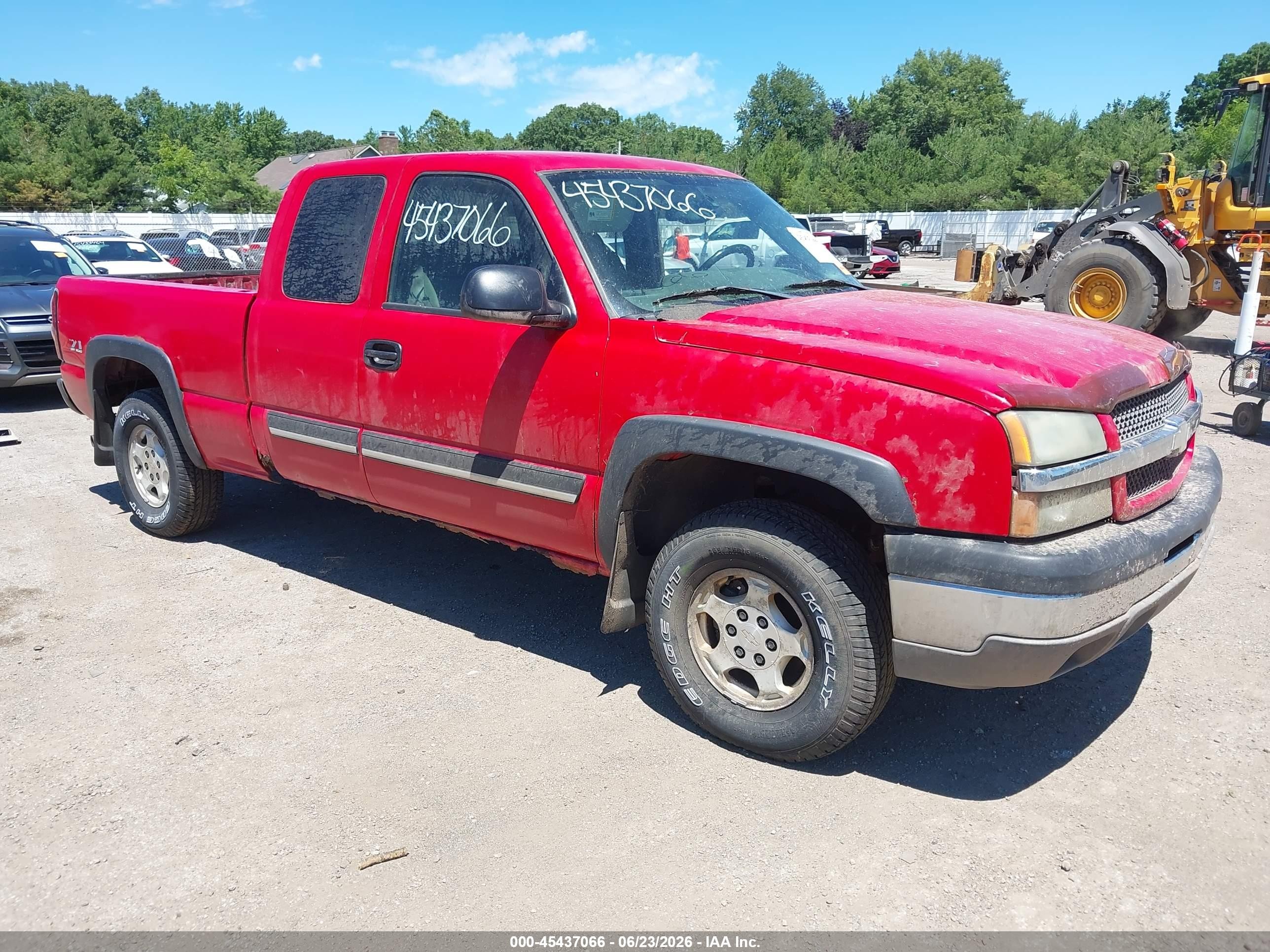 2004 Chevrolet Silverado 1500 Z71 Red vin: 1GCEK19T14E115220