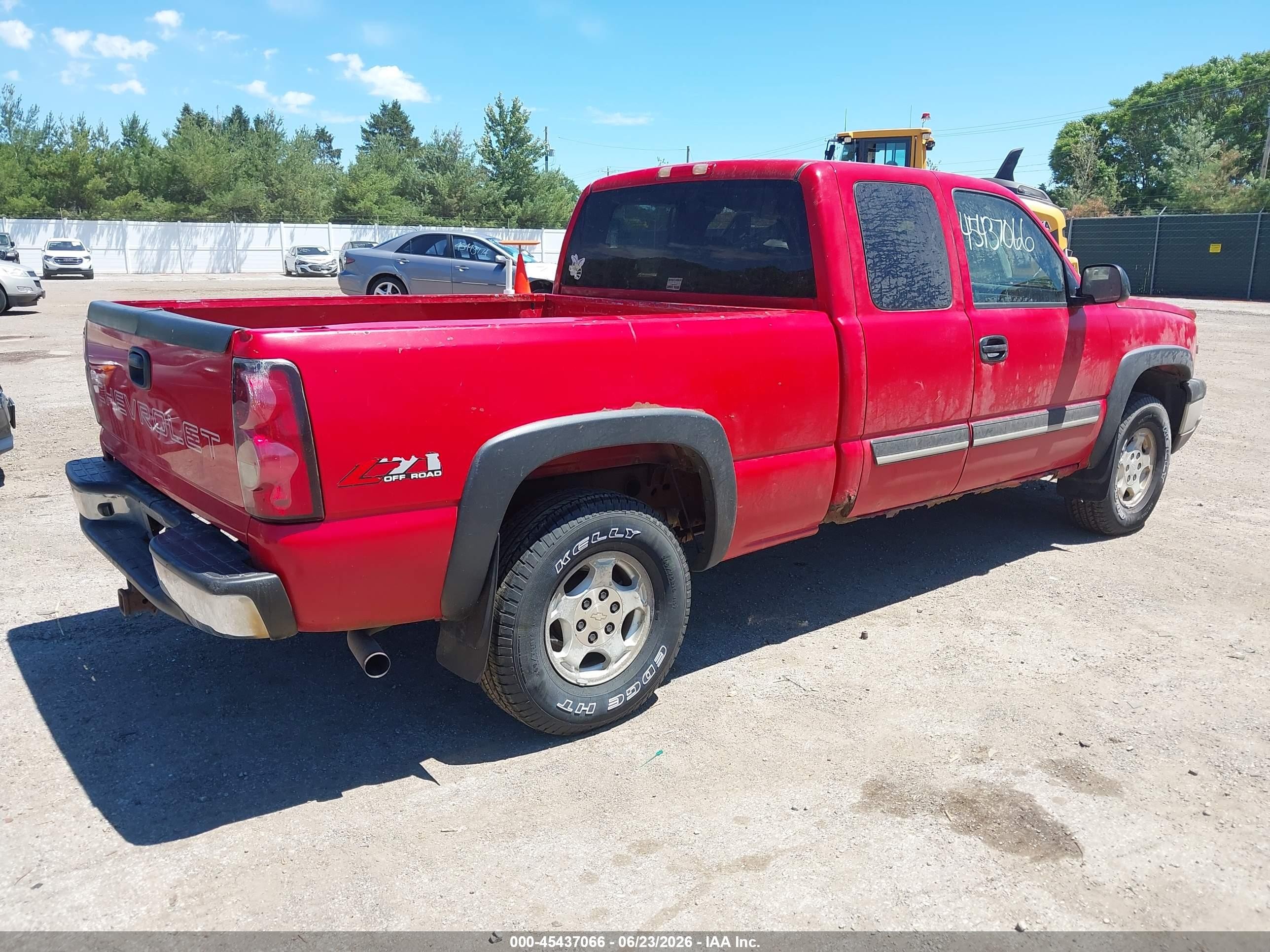2004 Chevrolet Silverado 1500 Z71 Red vin: 1GCEK19T14E115220