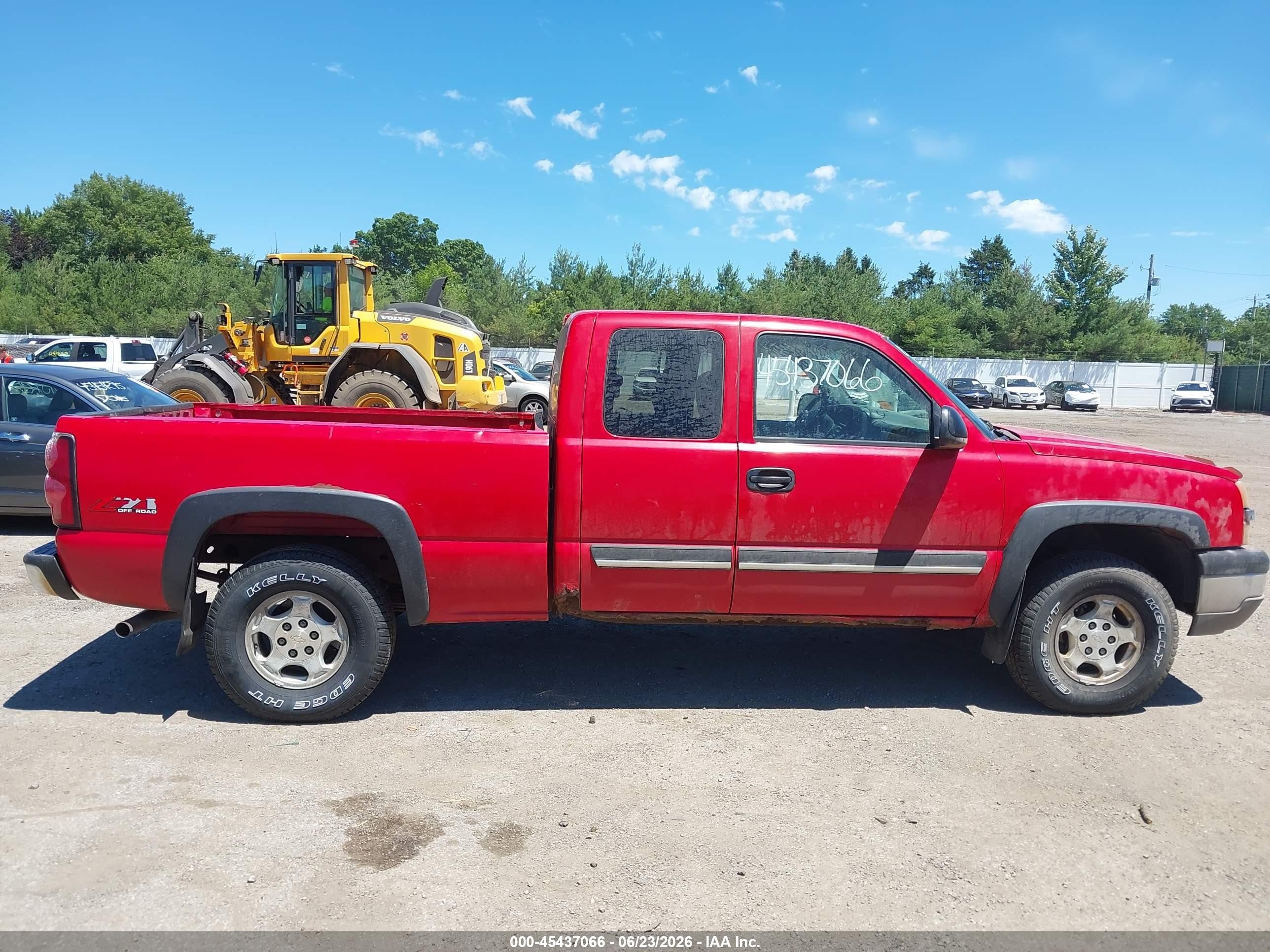 2004 Chevrolet Silverado 1500 Z71 Red vin: 1GCEK19T14E115220