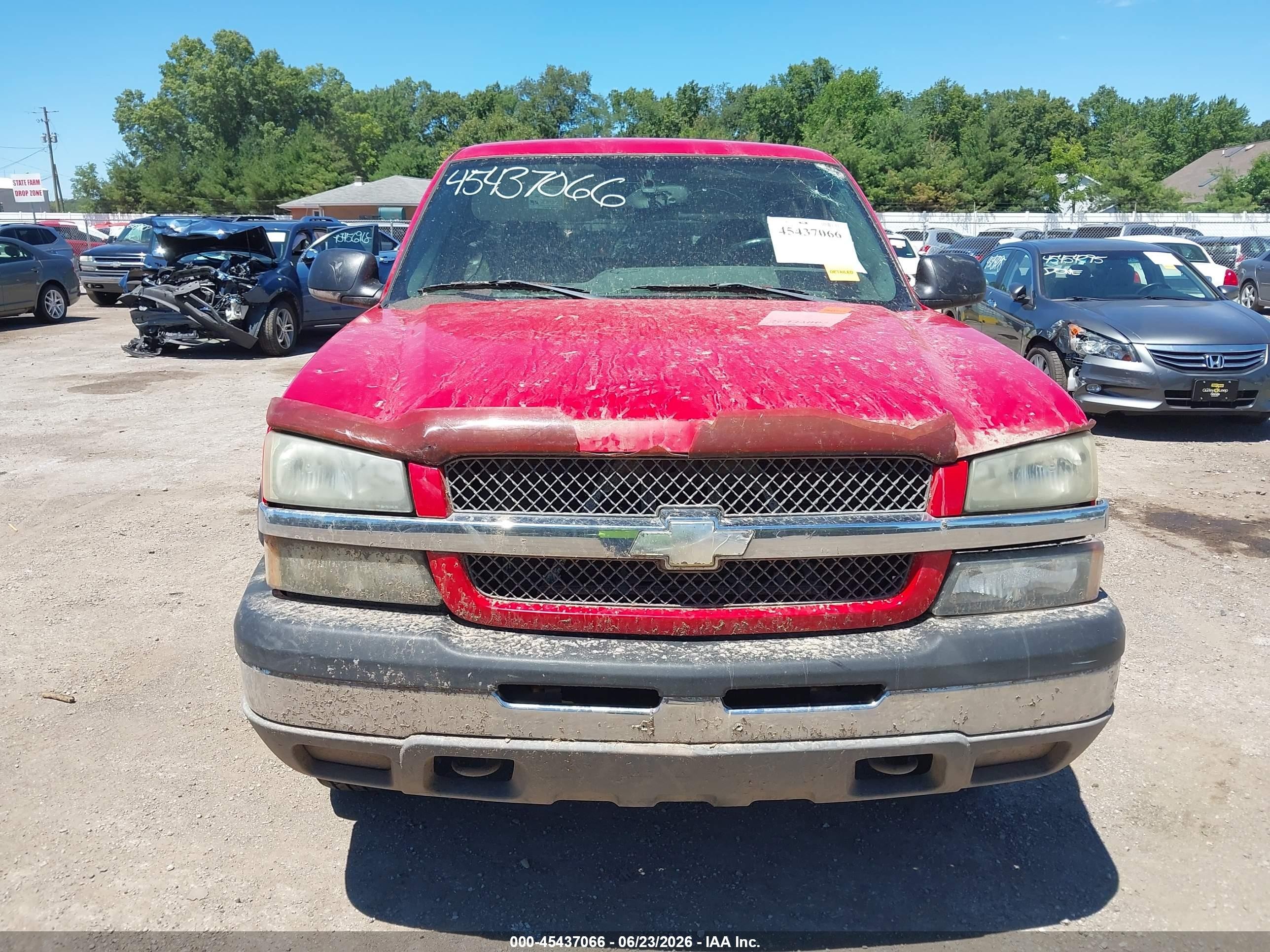 2004 Chevrolet Silverado 1500 Z71 Red vin: 1GCEK19T14E115220