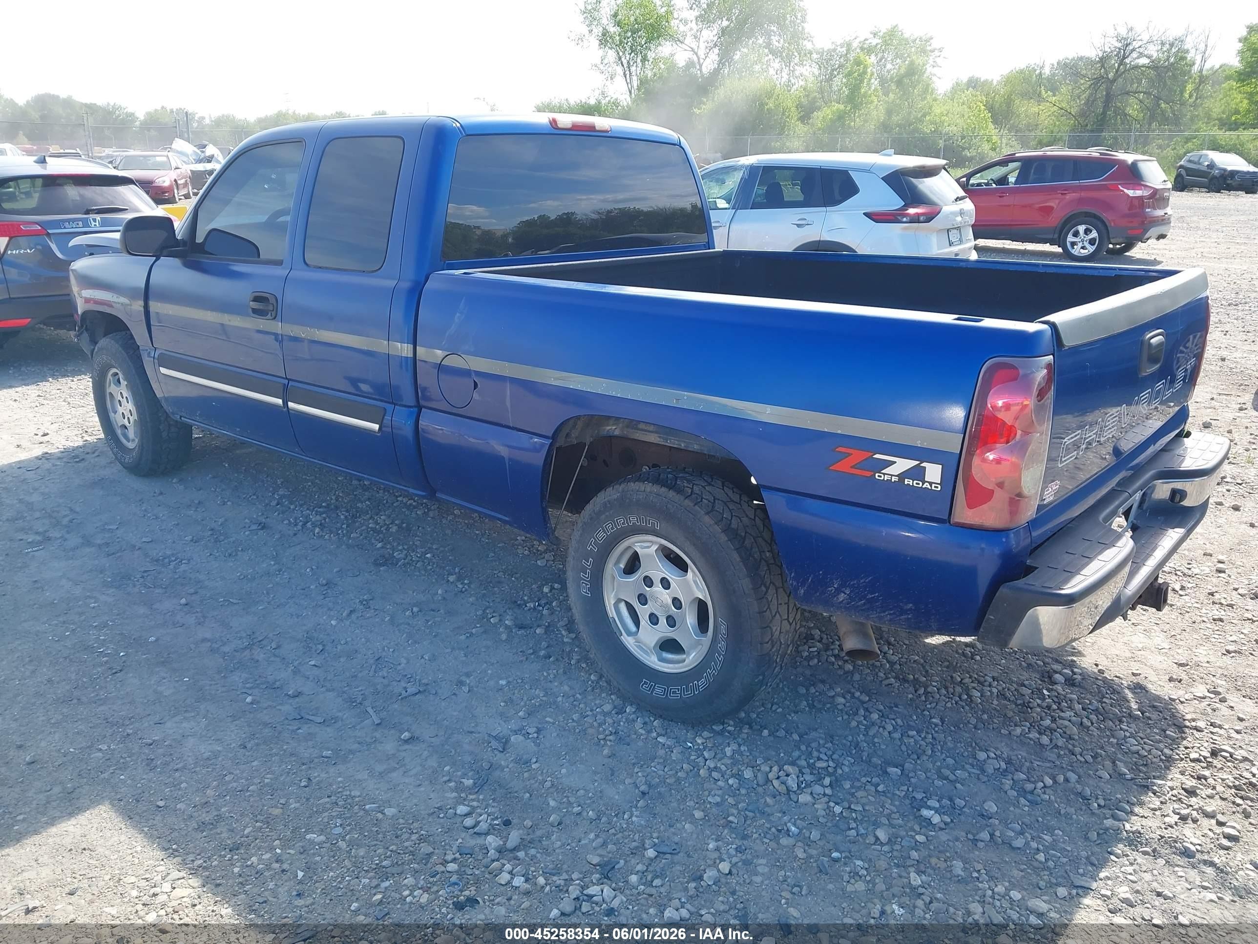 2004 Chevrolet Silverado 1500 Z71 Blue vin: 1GCEK19T14Z151322