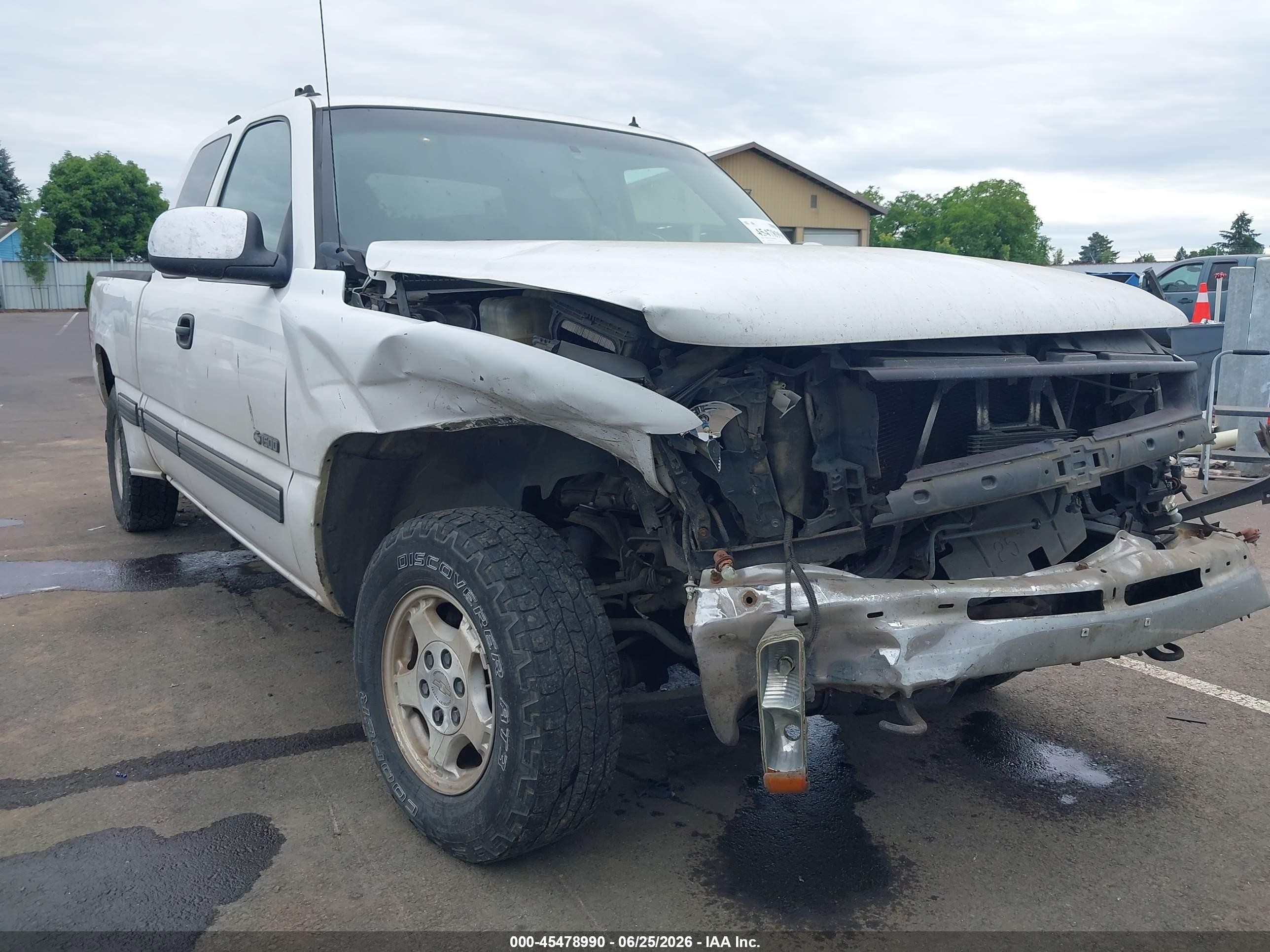2001 Chevrolet Silverado 1500 Lt White vin: 1GCEK19T21E221784