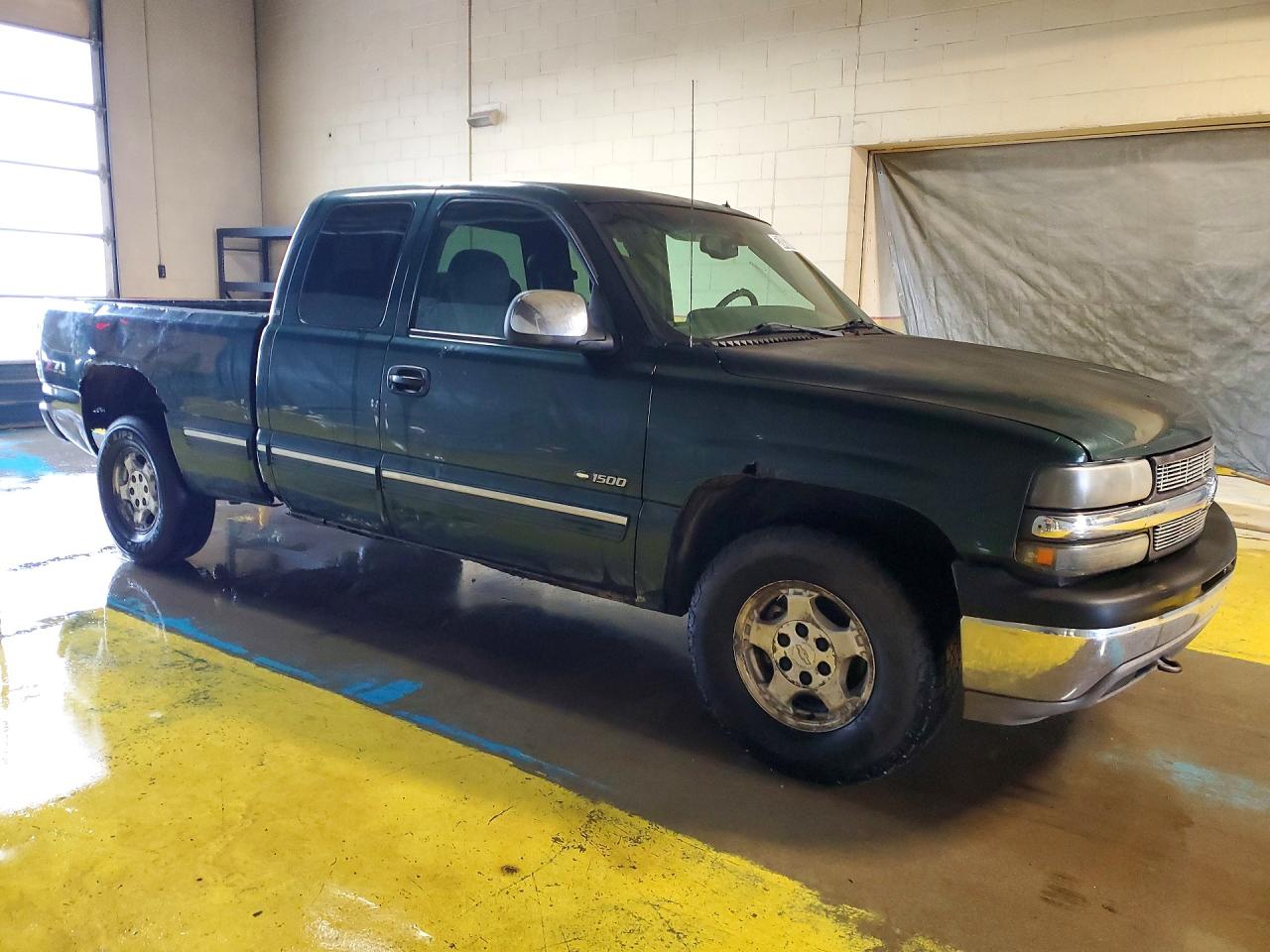 2001 Chevrolet Silverado K1500 Green vin: 1GCEK19T21E235166