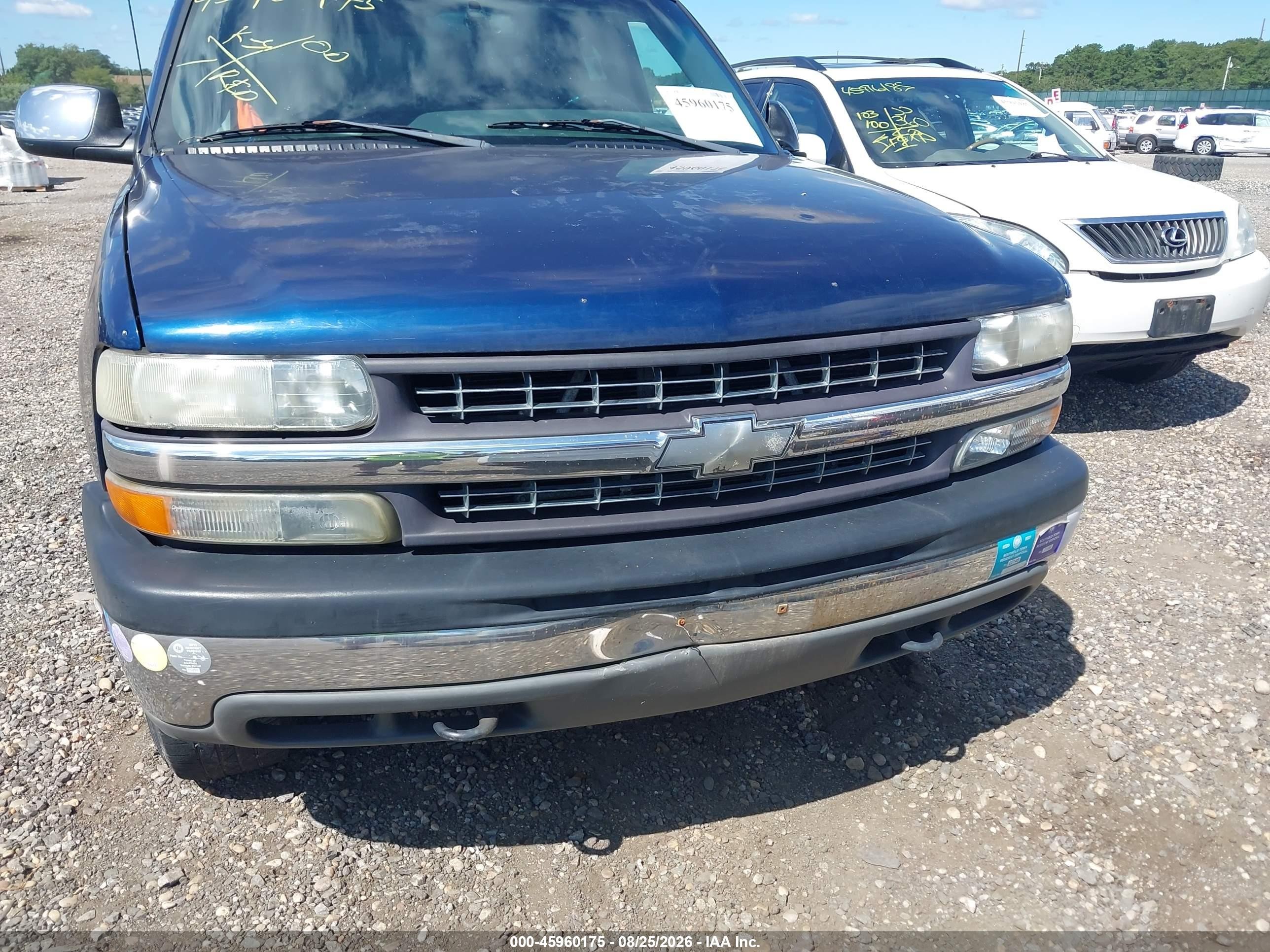 2002 Chevrolet Silverado 1500 Ls Blue vin: 1GCEK19T22E128894