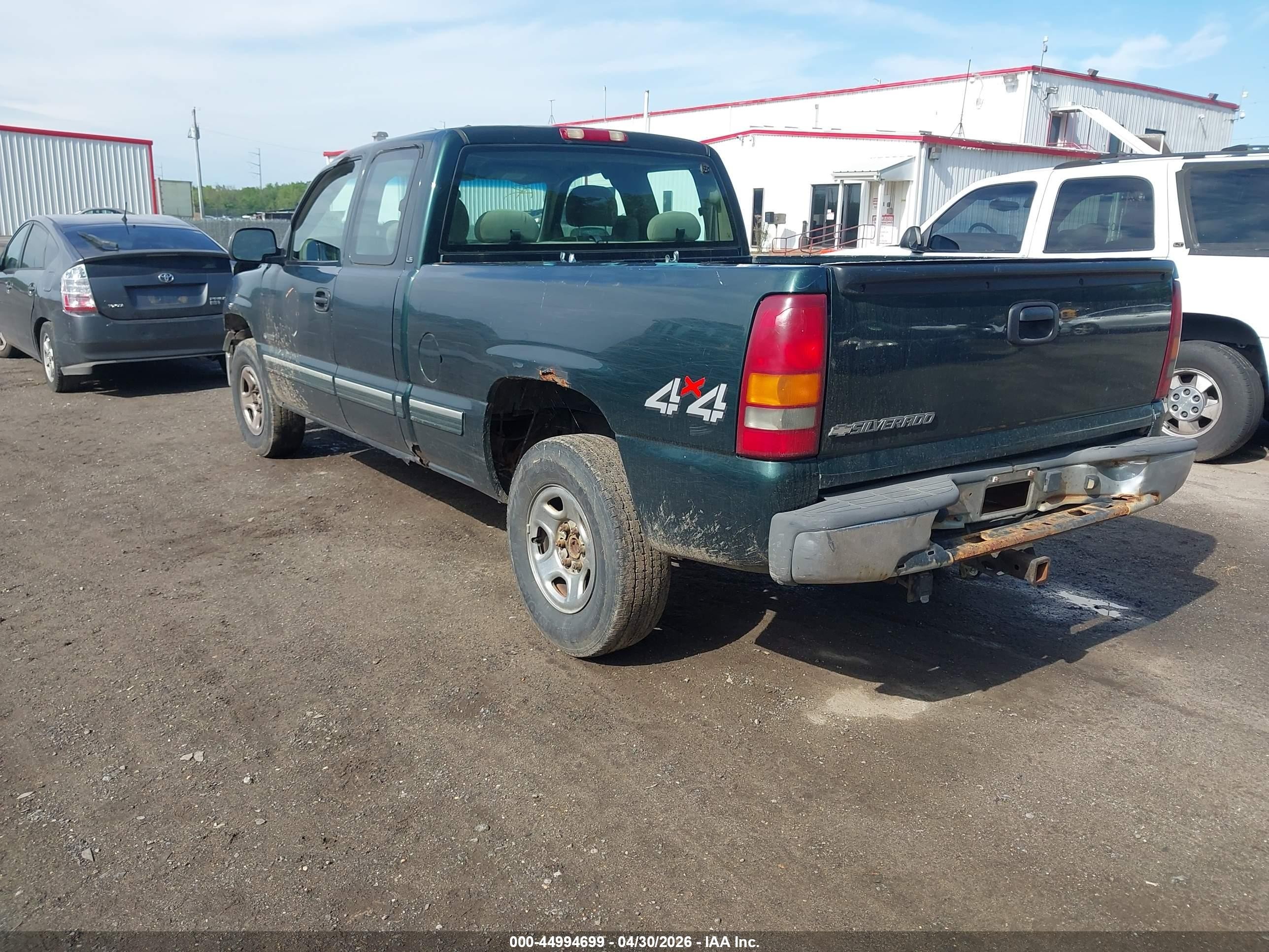 2002 Chevrolet Silverado 1500 Ls Green vin: 1GCEK19T22Z233119