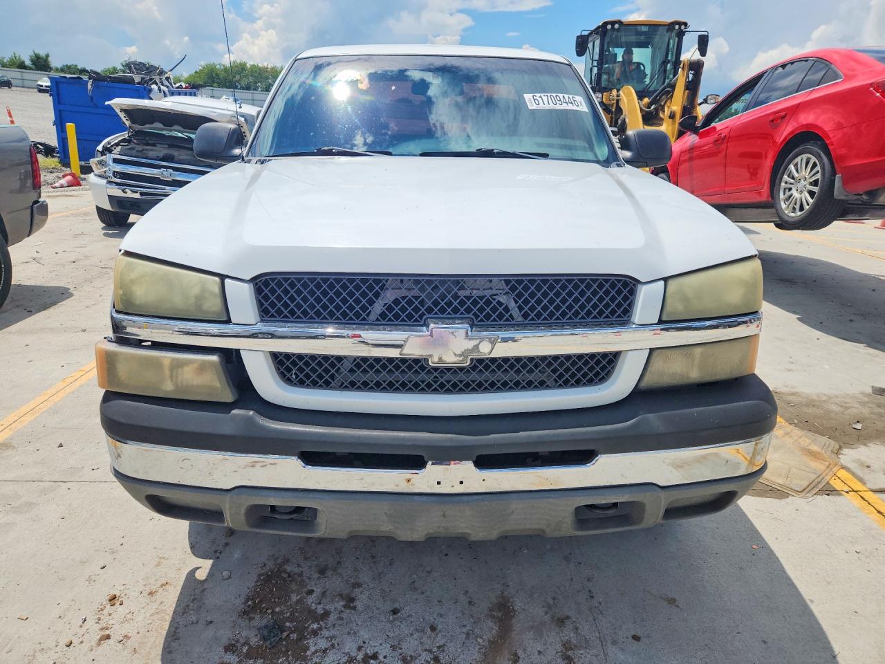 2003 Chevrolet Silverado K1500 White vin: 1GCEK19T23E120957