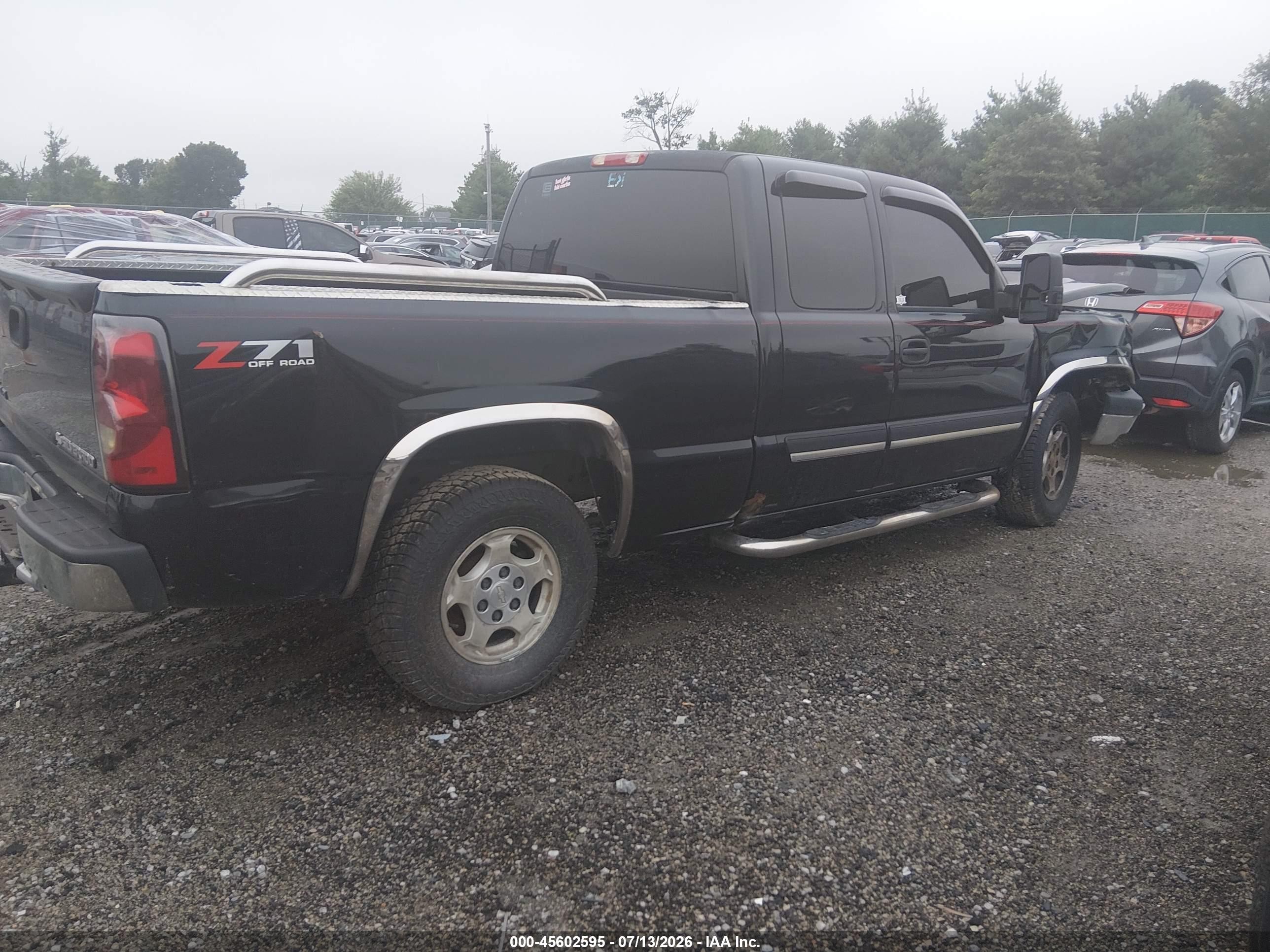2004 Chevrolet Silverado 1500 Ls Black vin: 1GCEK19T24E140966